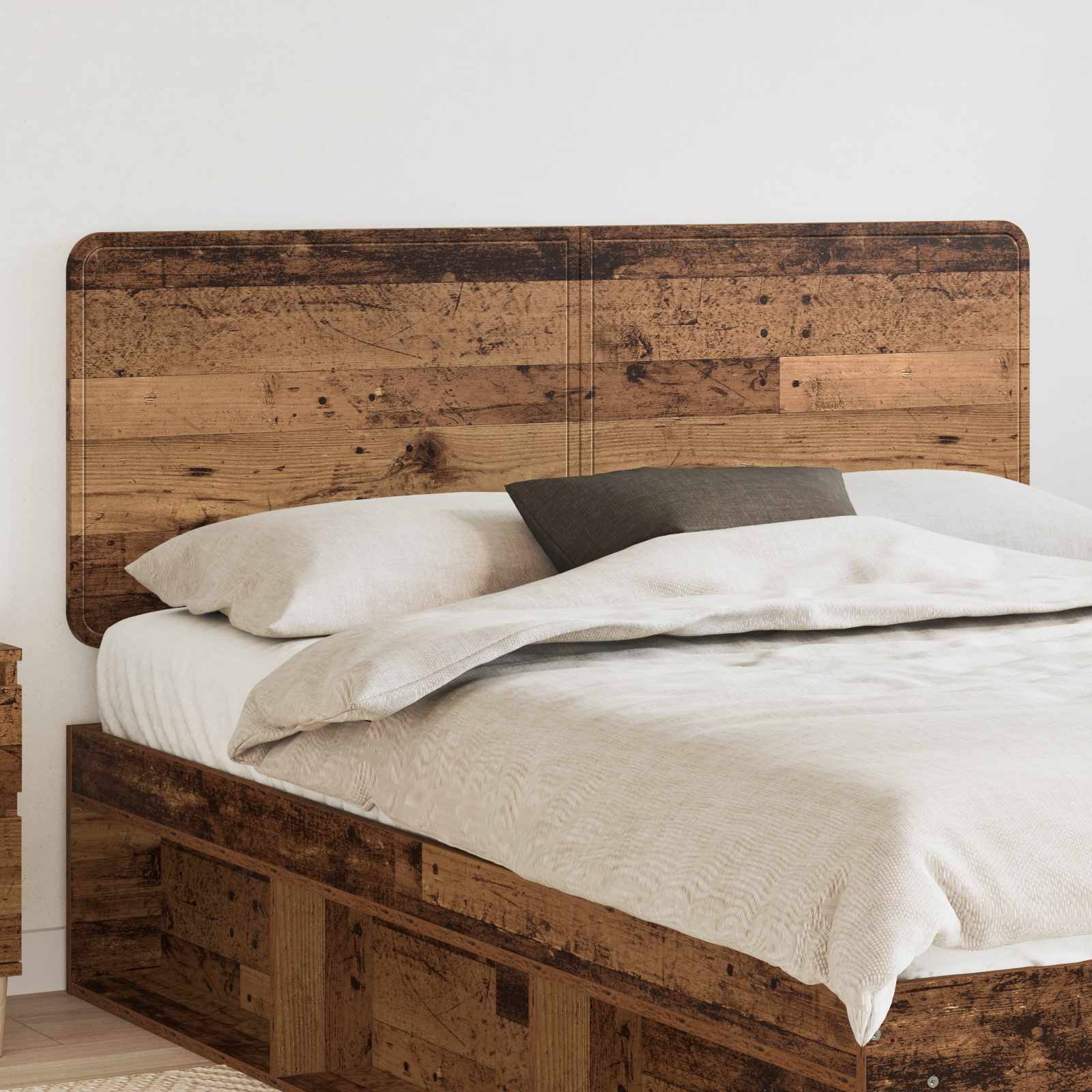 Hoofdbord Oud Hout Bewerkt hout – afbeelding 1