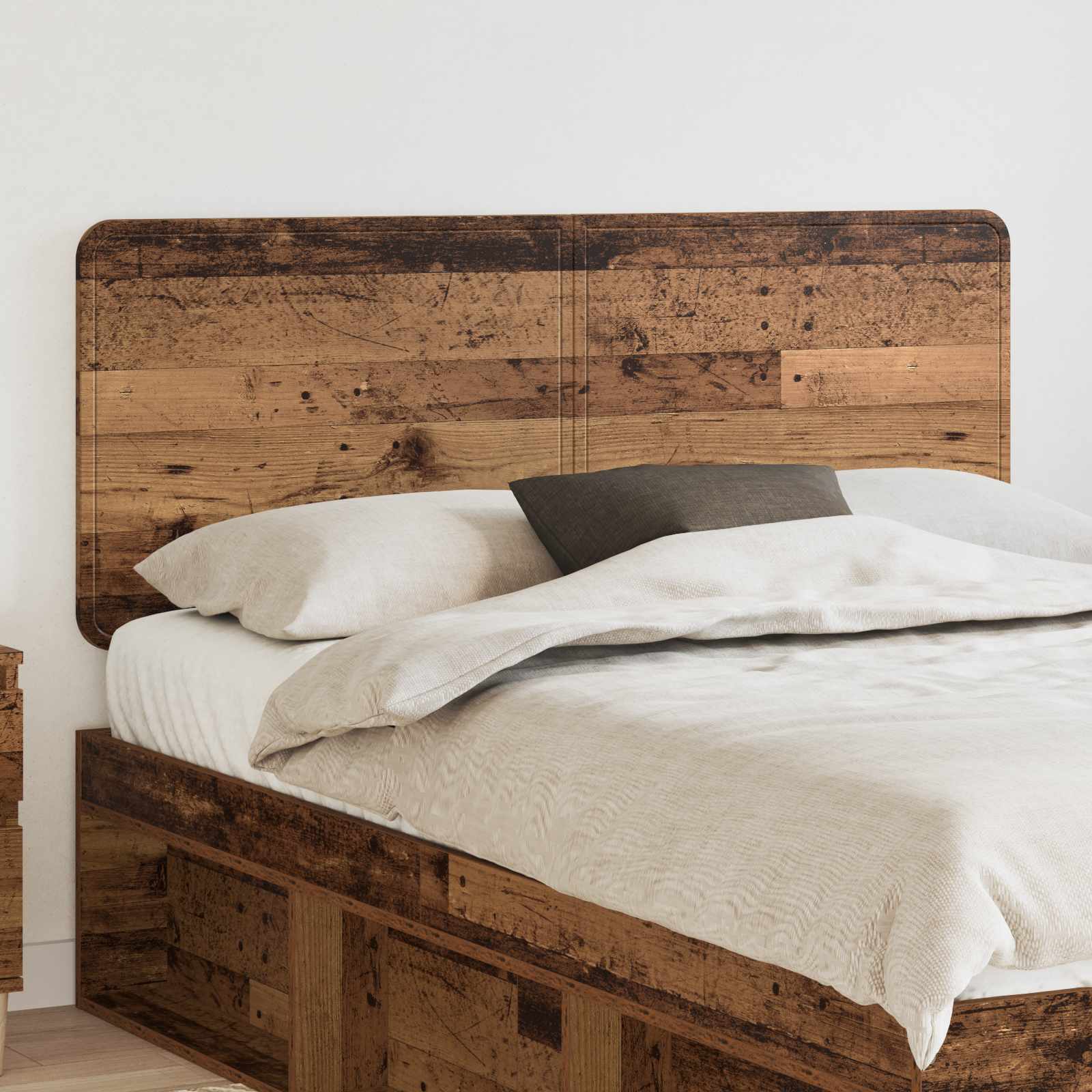 Hoofdbord Oud Hout Bewerkt hout – afbeelding 1