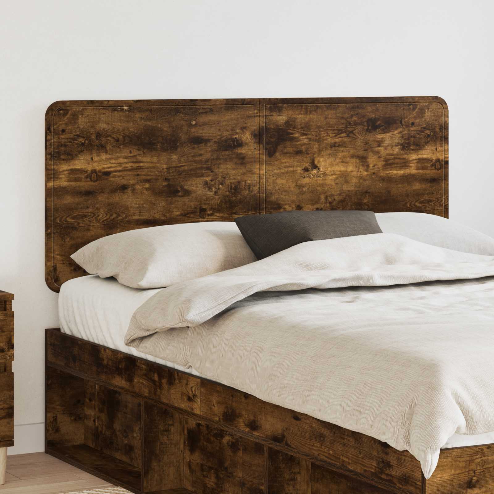 Hoofdbord Gerookt eiken Bewerkt hout – afbeelding 1
