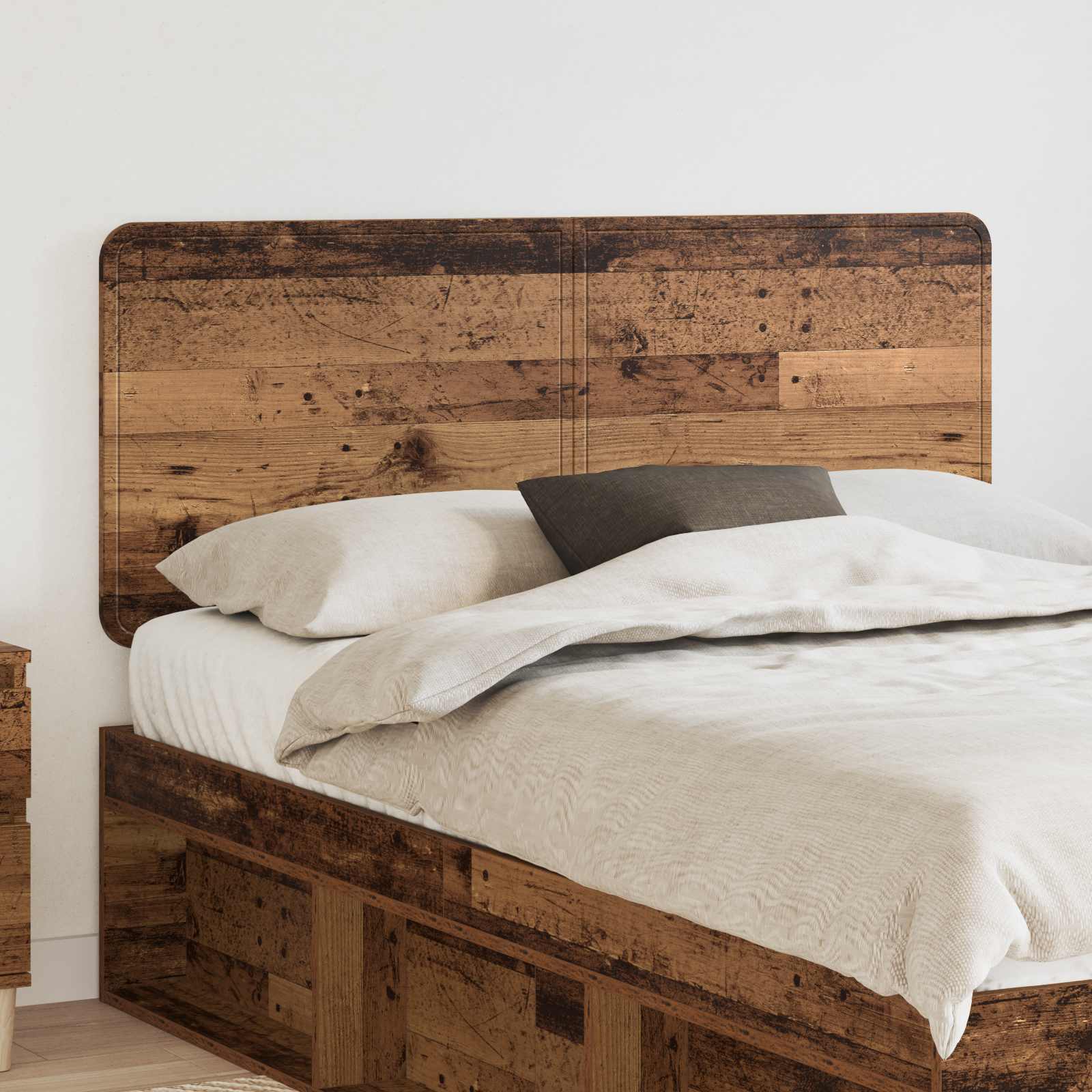 Hoofdbord Oud Hout Bewerkt hout – afbeelding 1