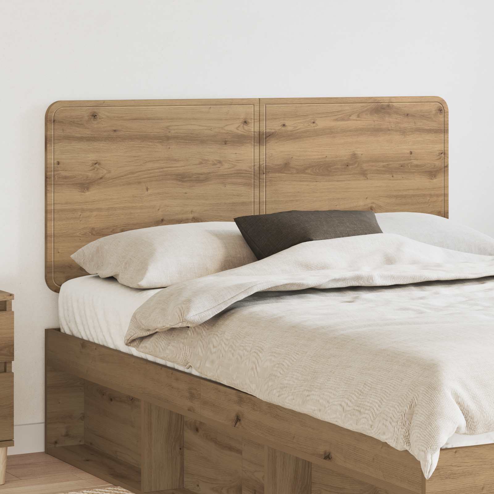 Hoofdbord Artisan Eiken Bewerkt hout – afbeelding 1