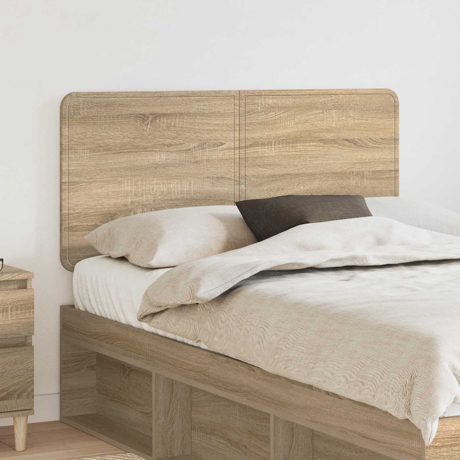 Hoofdbord Sonoma Eiken Bewerkt hout – afbeelding 1
