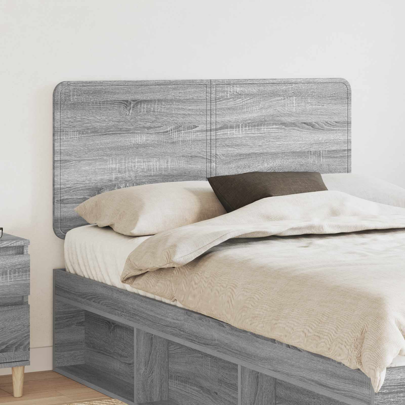 Hoofdbord Grijs Sonoma Bewerkt hout – afbeelding 1