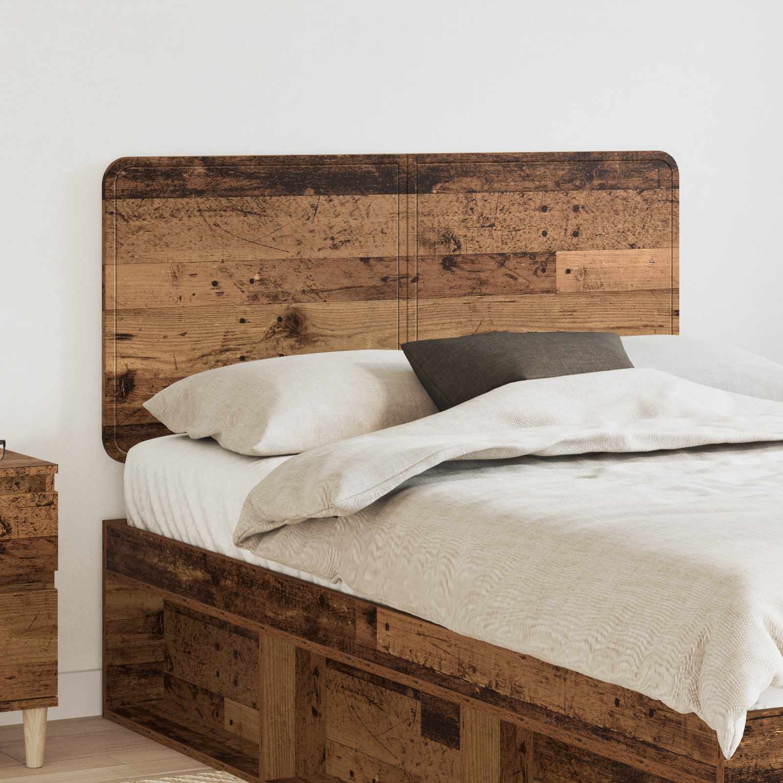 Hoofdbord Oud Hout Bewerkt hout – afbeelding 1