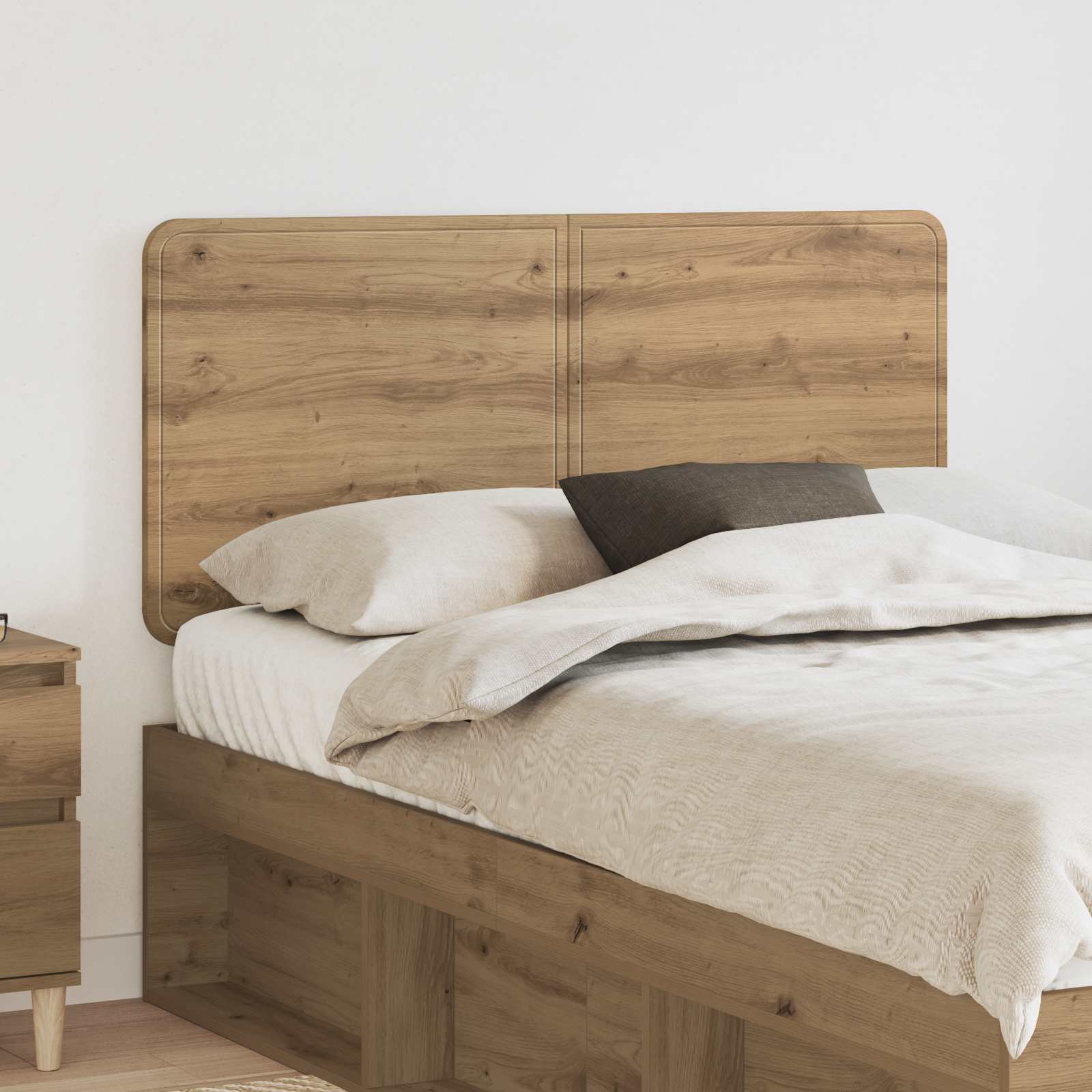 Hoofdbord Artisan Eiken Bewerkt hout – afbeelding 1
