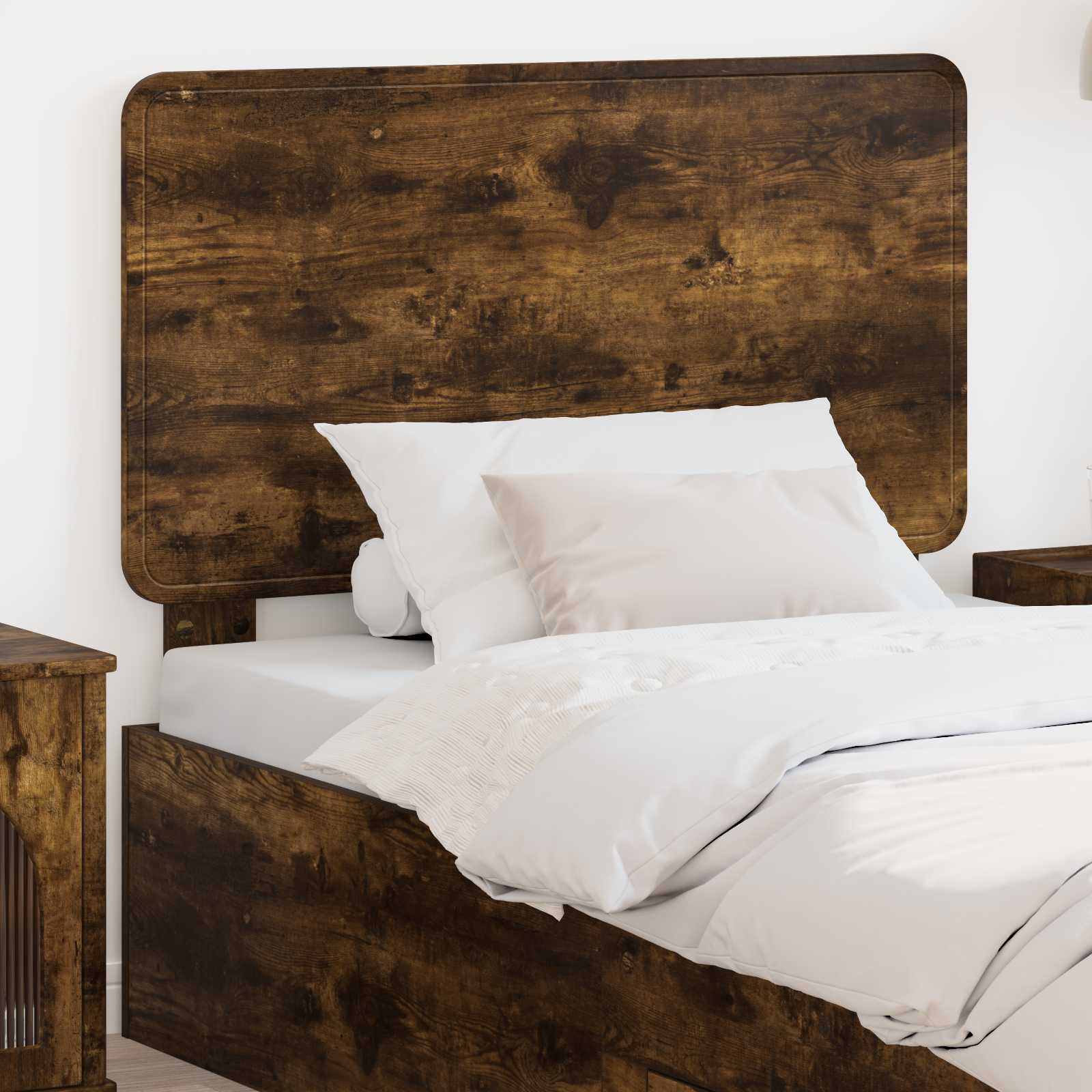 Hoofdbord Gerookt eiken Bewerkt hout – afbeelding 1