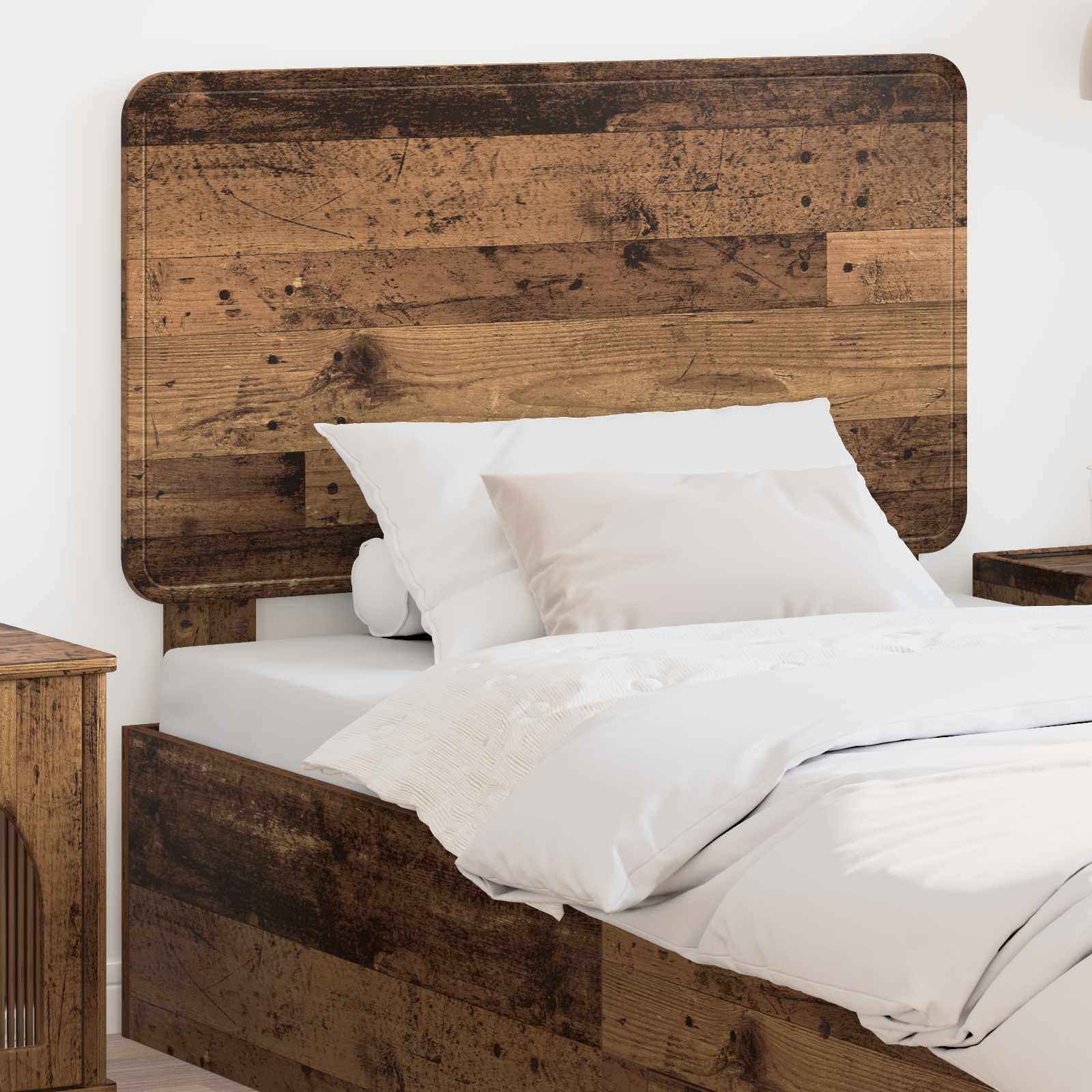 Hoofdbord Oud Hout Bewerkt hout – afbeelding 1
