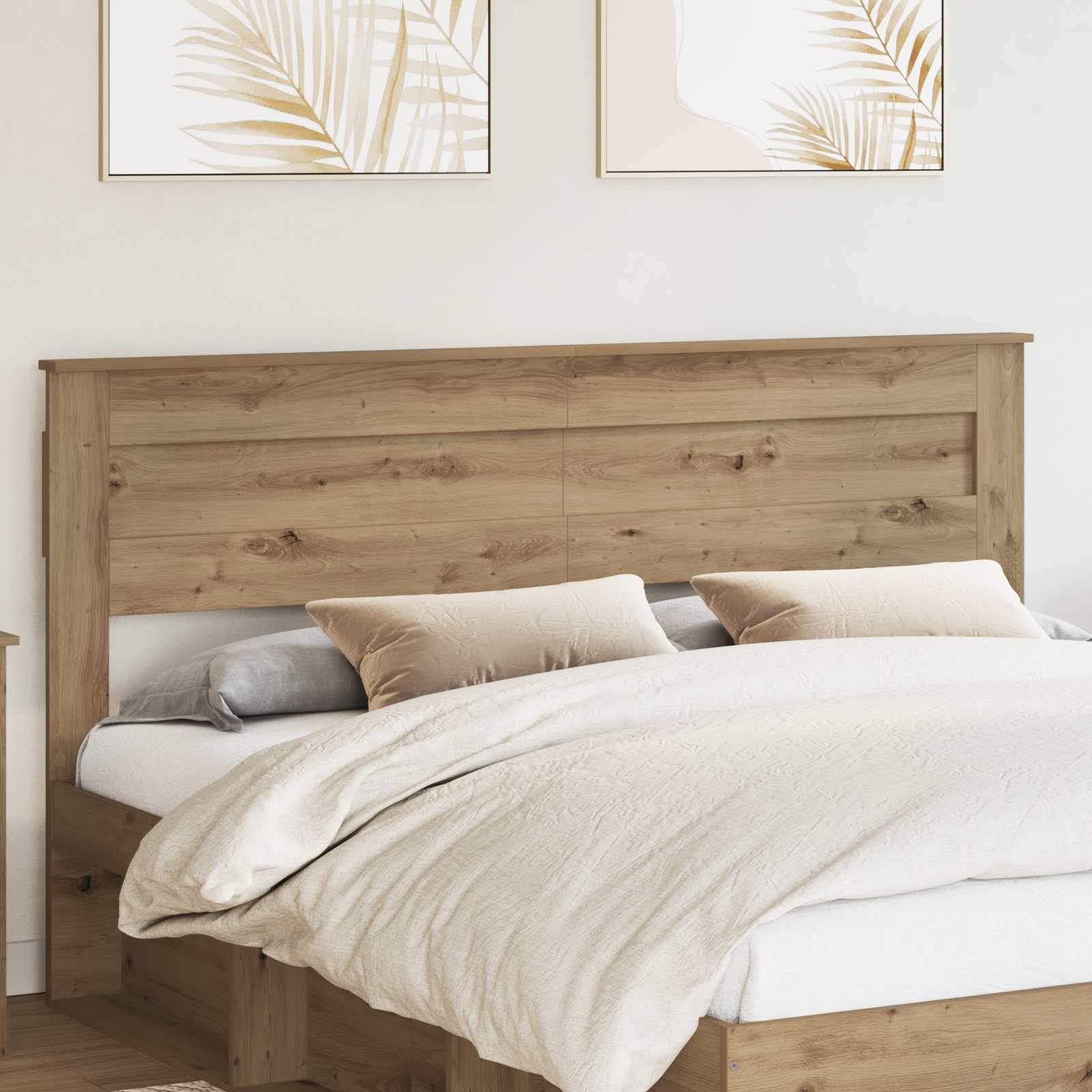 Hoofdbord Artisan Eiken Bewerkt hout – afbeelding 1