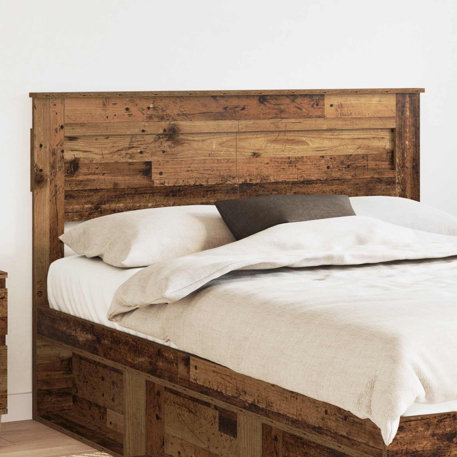 Hoofdbord Oud Hout Bewerkt hout – afbeelding 1