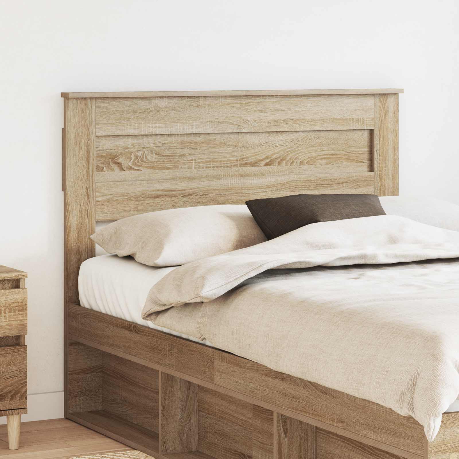 Hoofdbord Sonoma Eiken Bewerkt hout – afbeelding 1