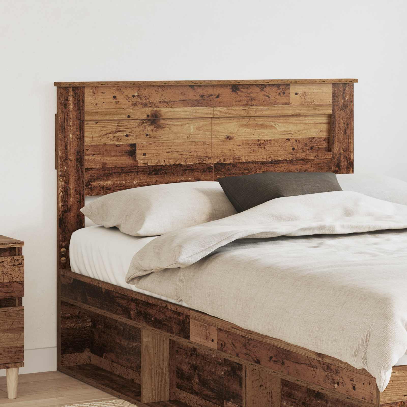 Hoofdbord Oud Hout Bewerkt hout – afbeelding 1