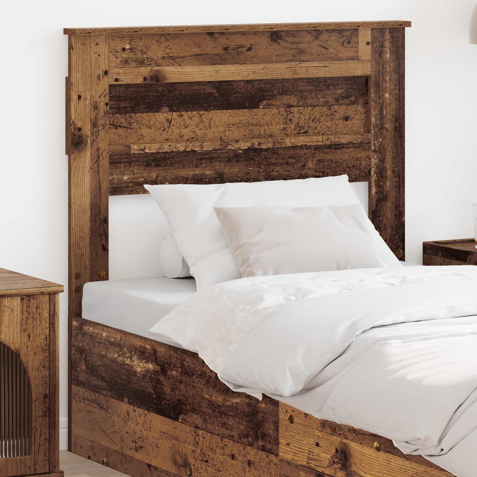 Hoofdbord Oud Hout Bewerkt hout – afbeelding 1