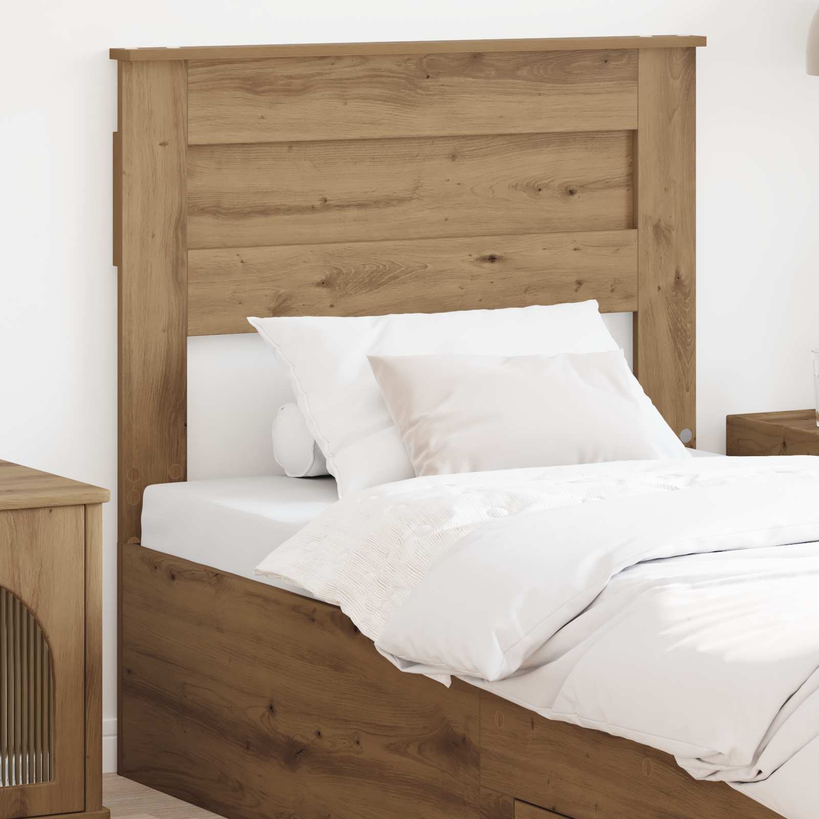 Hoofdbord Artisan Eiken Bewerkt hout – afbeelding 1