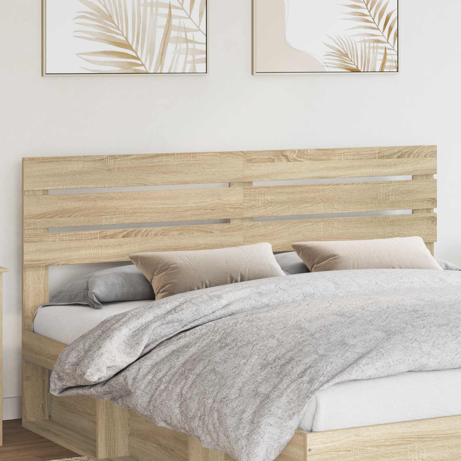 Hoofdbord Sonoma Eiken Bewerkt hout – afbeelding 1