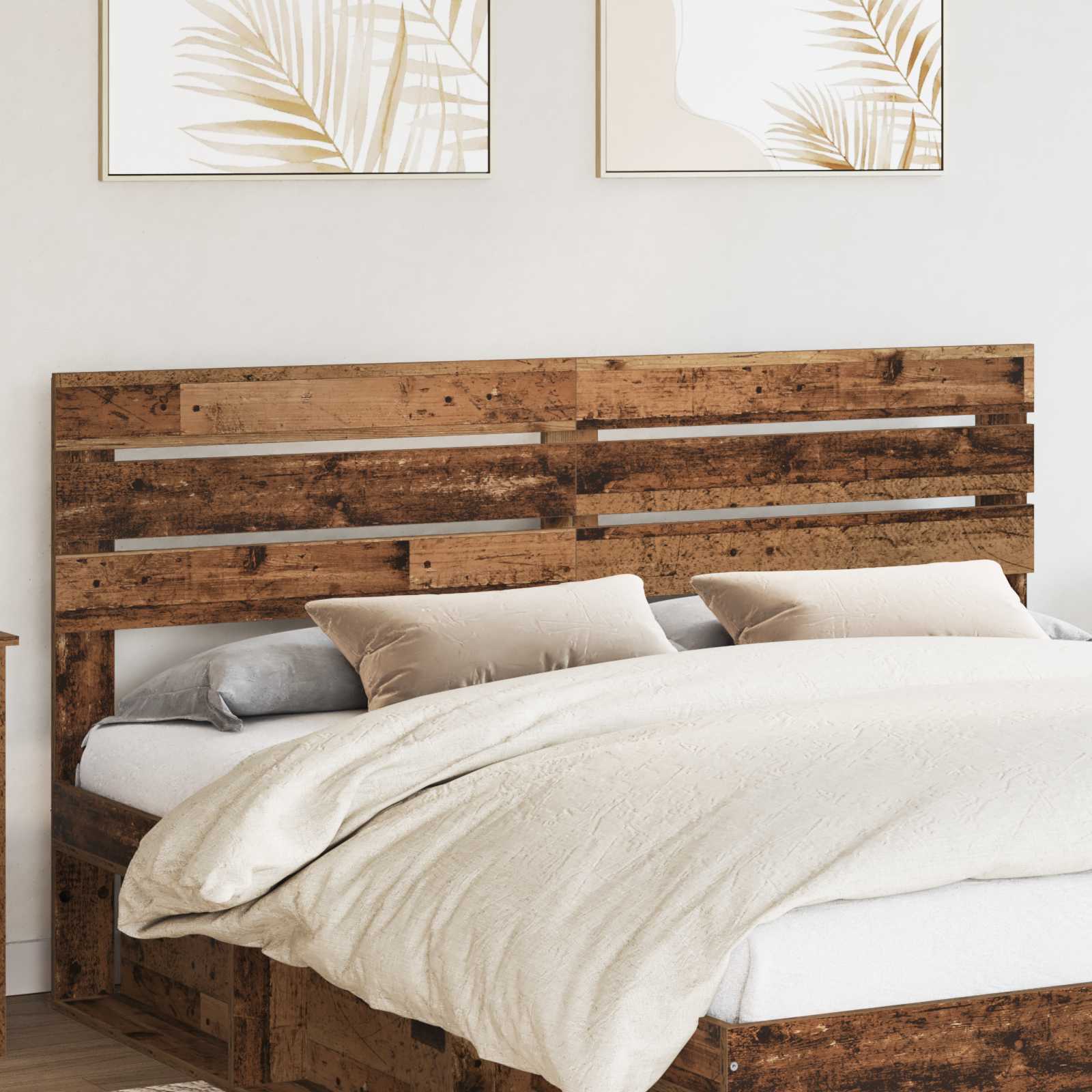 Hoofdbord Oud Hout Bewerkt hout