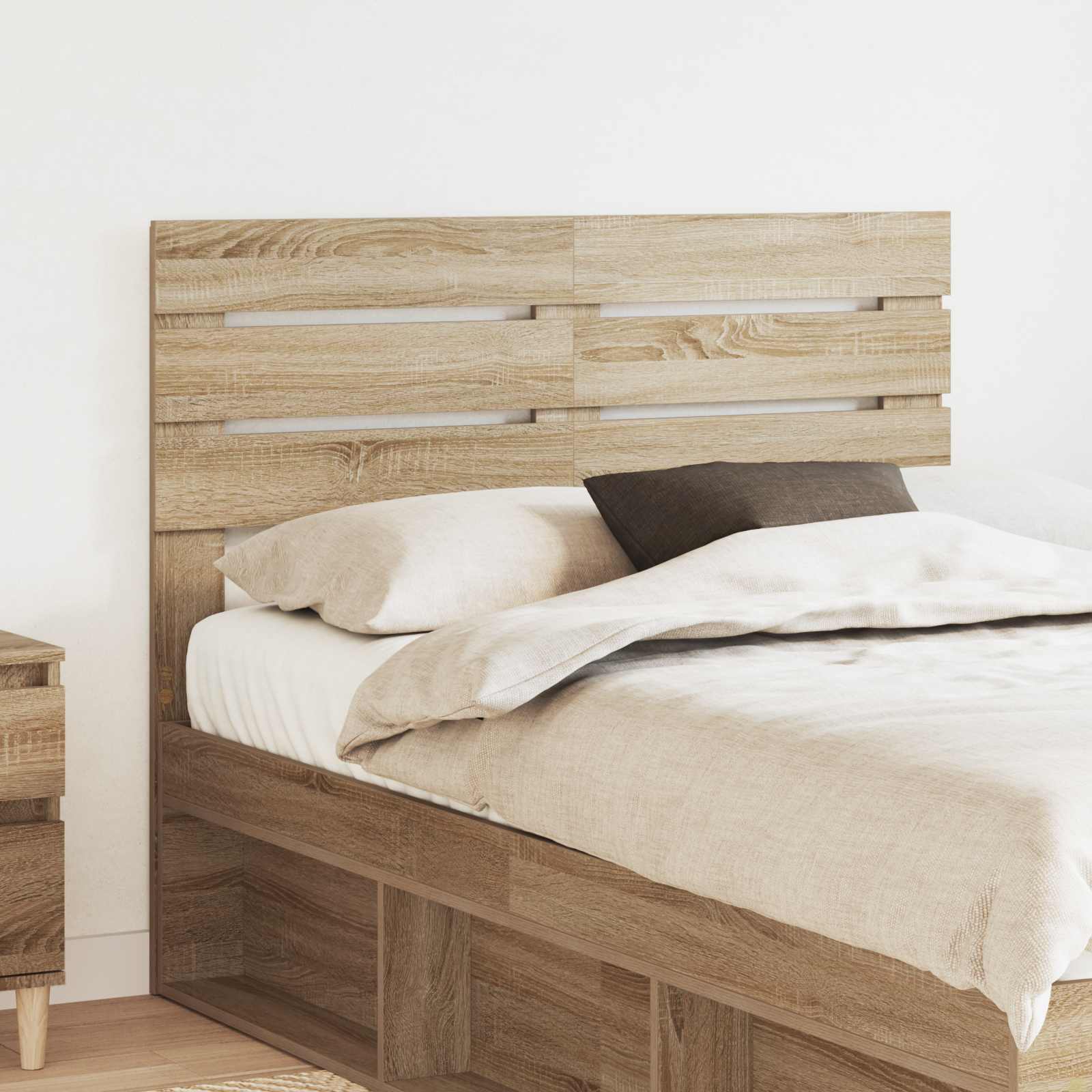 Hoofdbord Sonoma Eiken Bewerkt hout – afbeelding 1