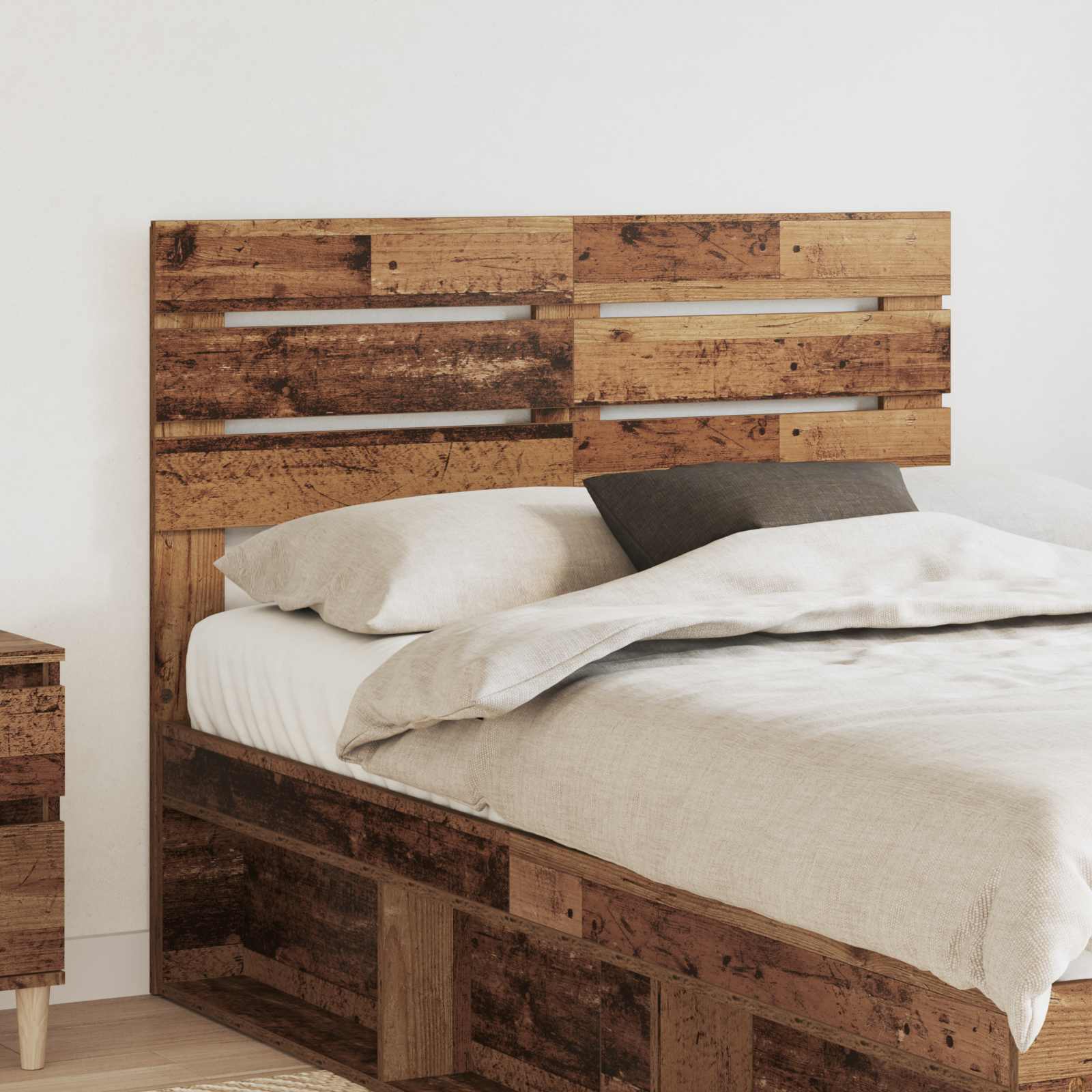 Hoofdbord Oud Hout Bewerkt hout – afbeelding 1