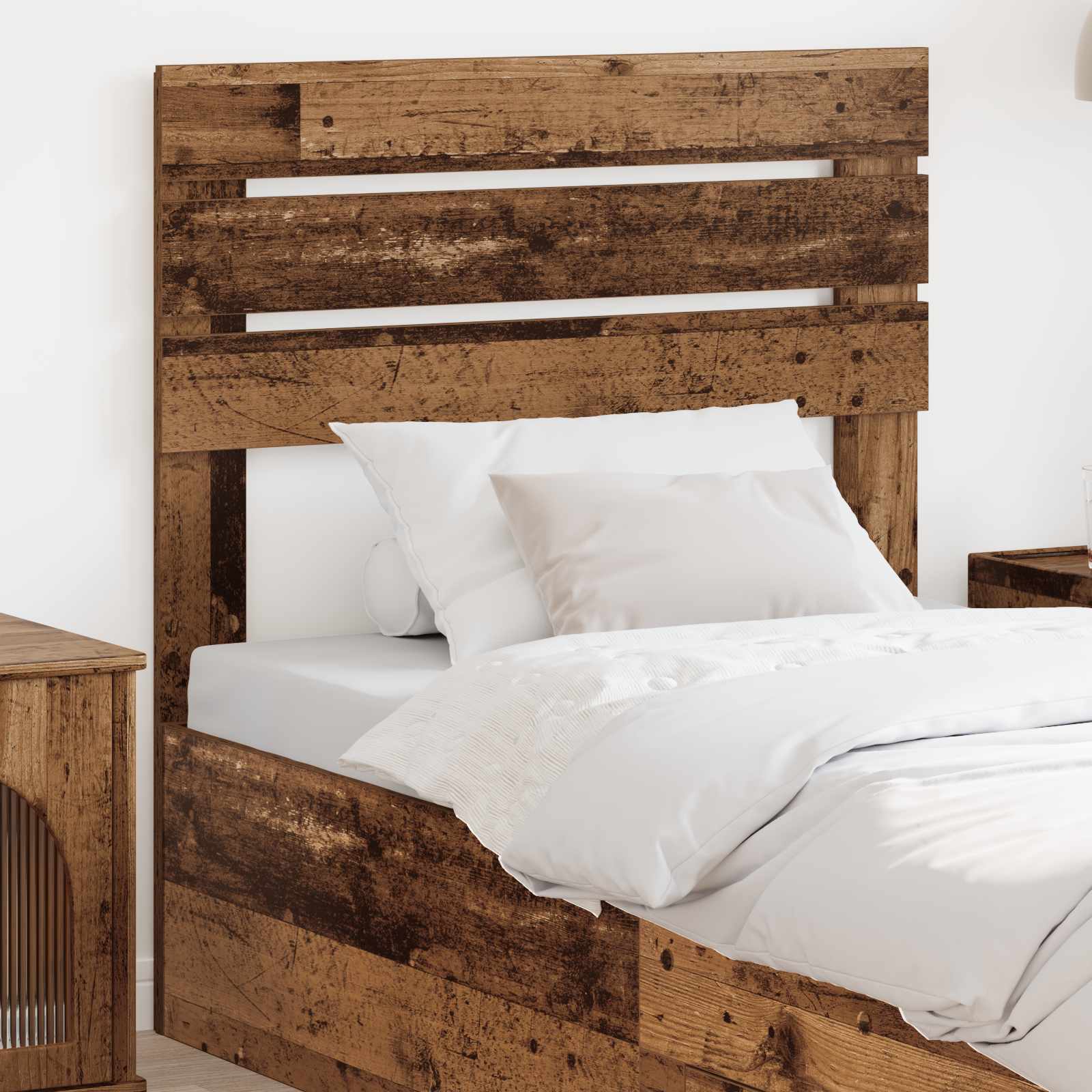 Hoofdbord Oud Hout Bewerkt hout – afbeelding 1