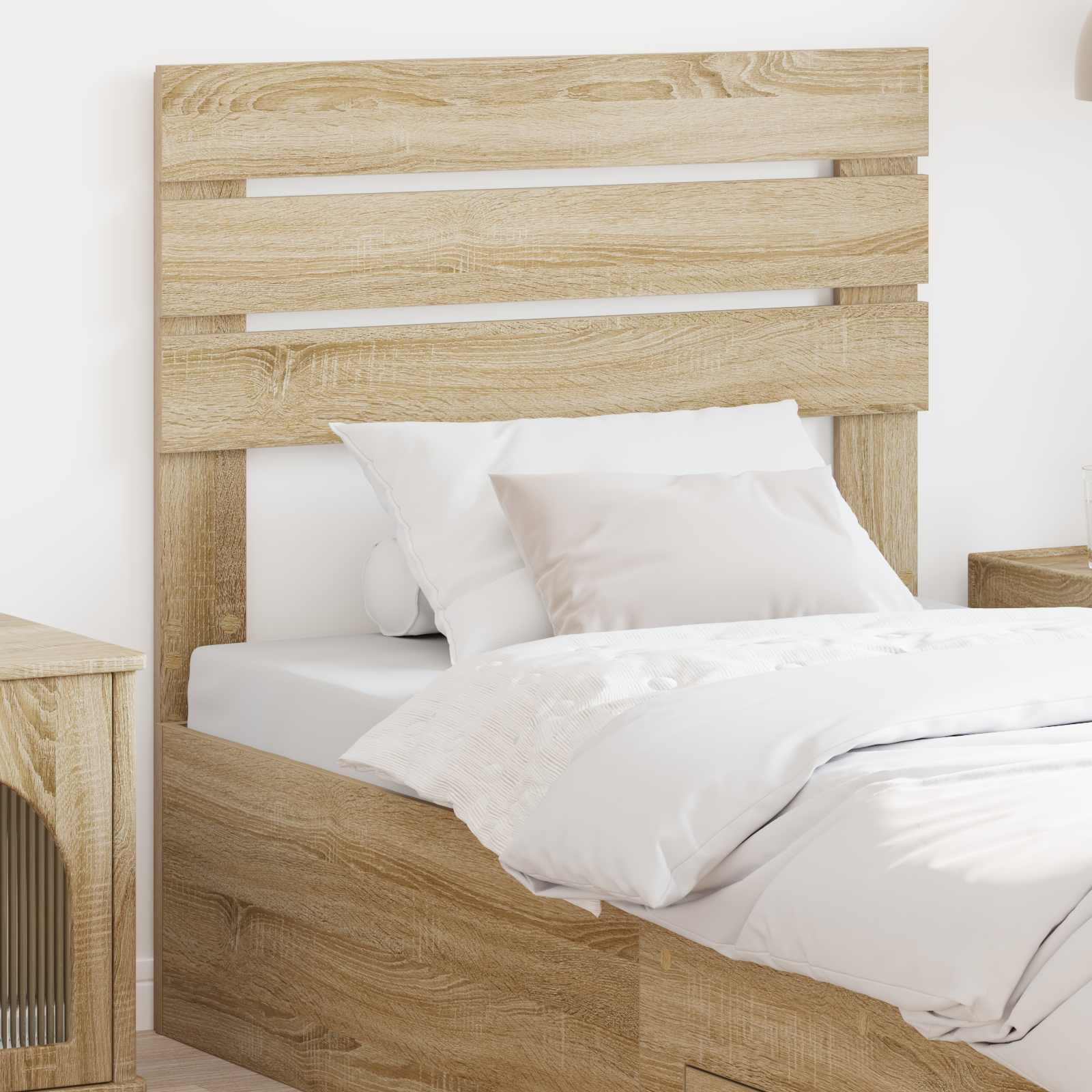 Hoofdbord Sonoma Eiken Bewerkt hout – afbeelding 1