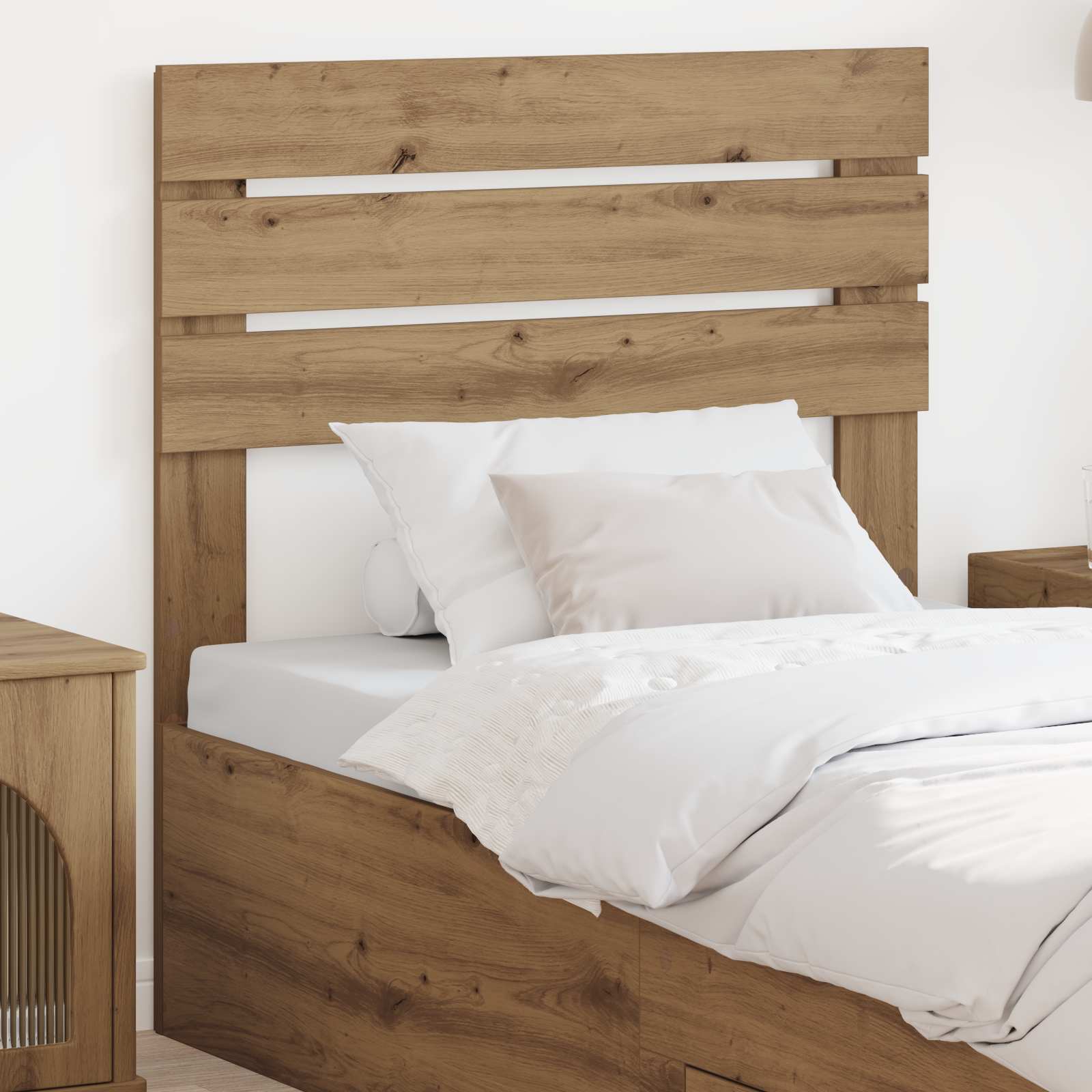 Hoofdbord Artisan Eiken Bewerkt hout – afbeelding 1