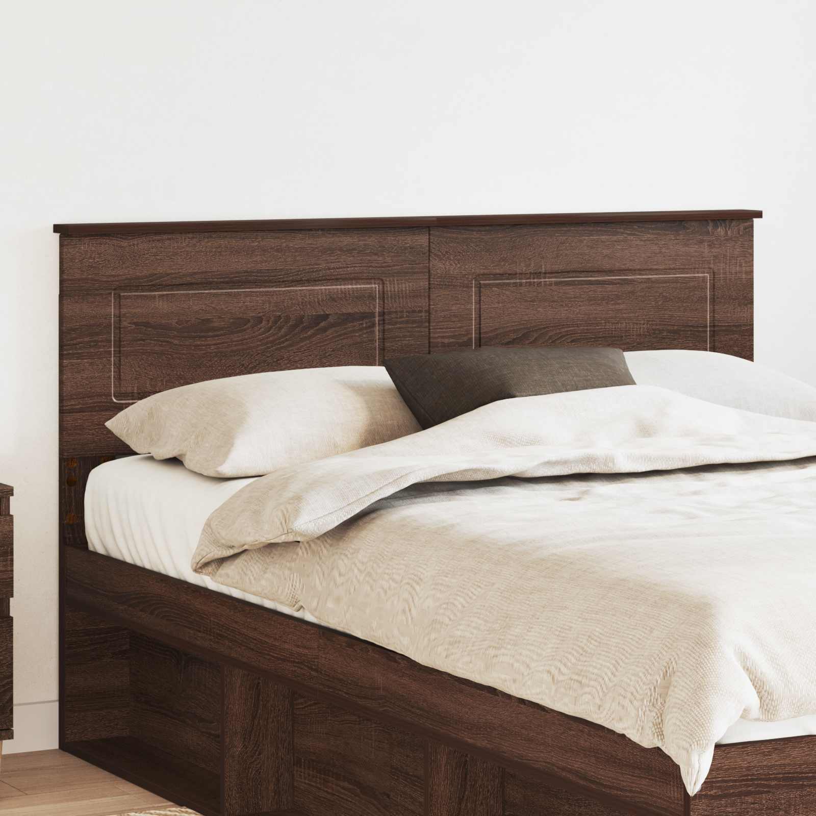 Hoofdbord Bruin Eiken Bewerkt hout – afbeelding 1