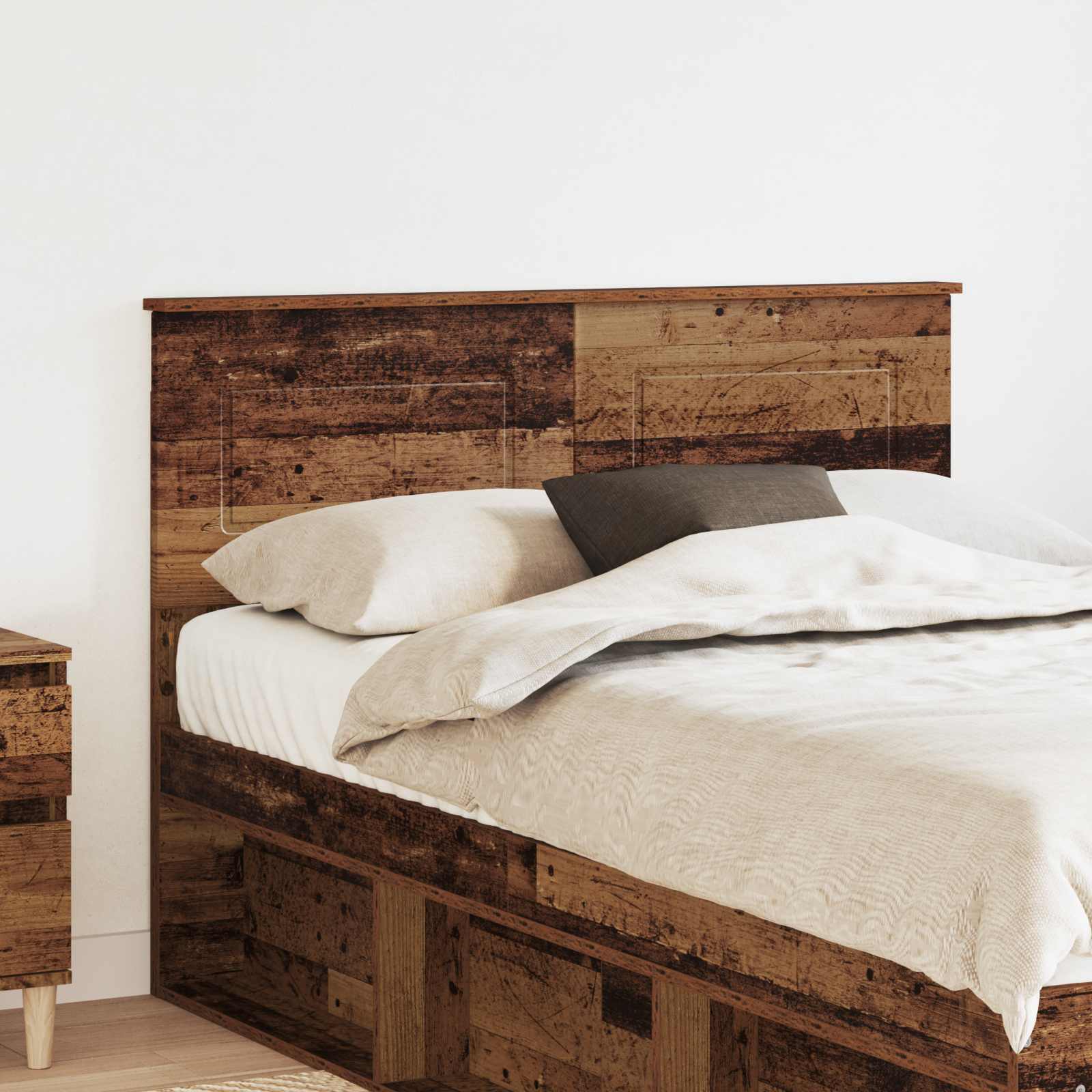 Hoofdbord Oud Hout Bewerkt hout – afbeelding 1