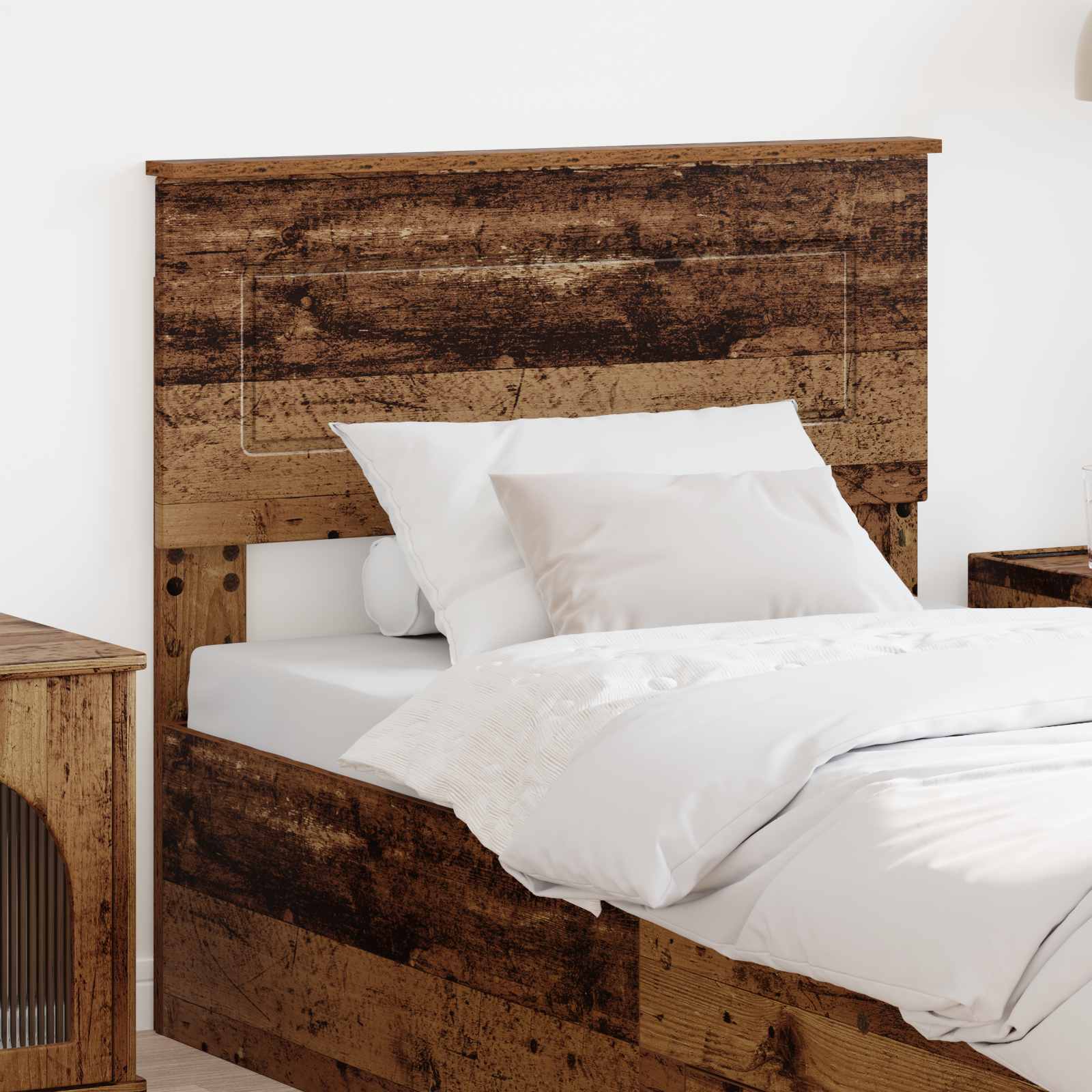 Hoofdbord Oud Hout Bewerkt hout – afbeelding 1