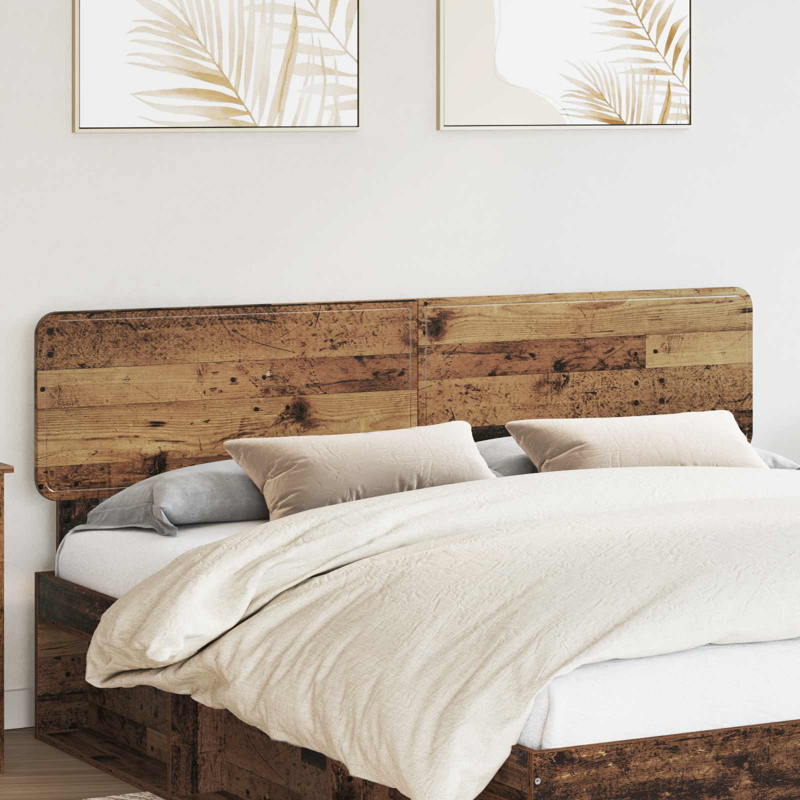 Hoofdbord Oud Hout Bewerkt hout – afbeelding 1