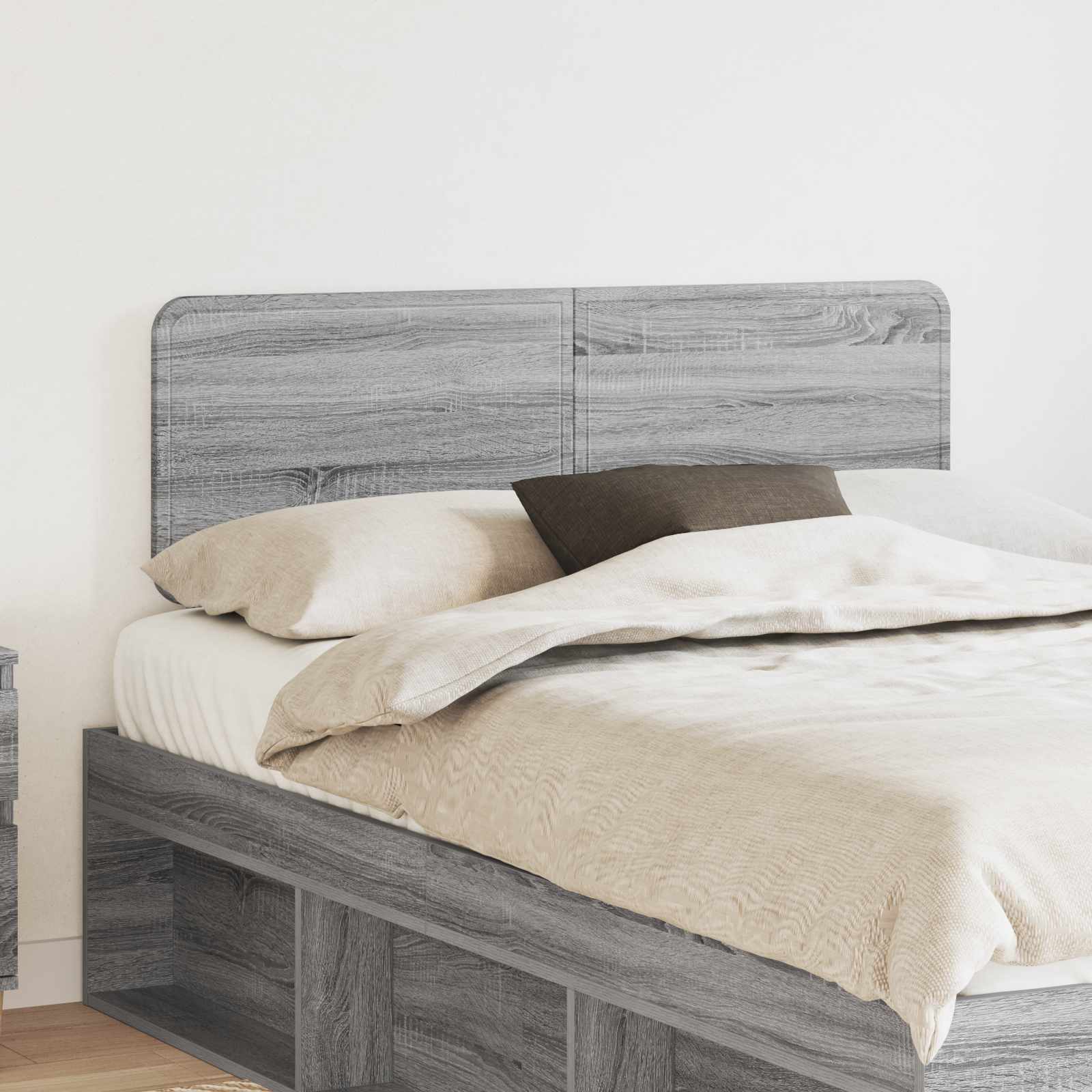 Hoofdbord Grijs Sonoma Bewerkt hout – afbeelding 1