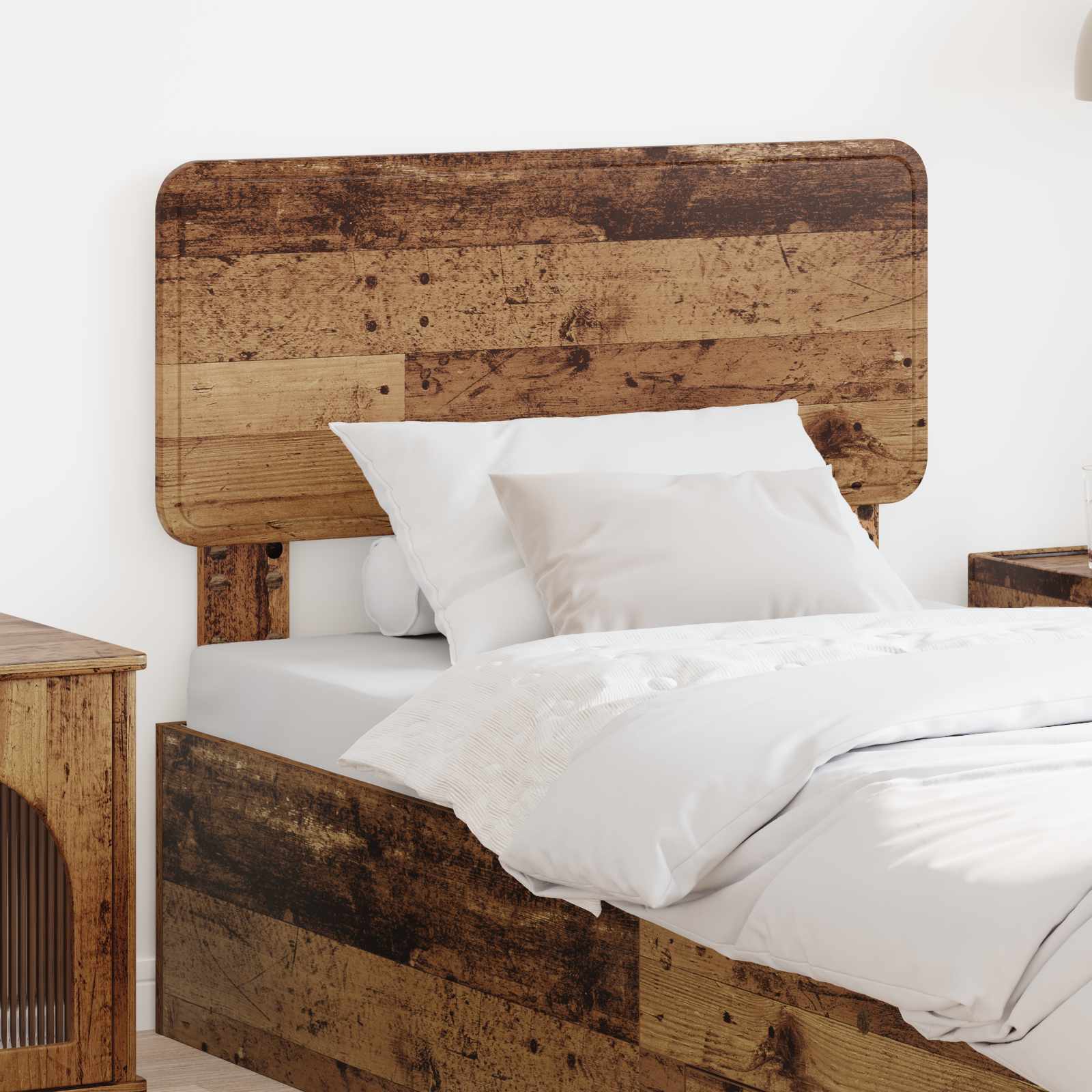 Hoofdbord Oud Hout Bewerkt hout – afbeelding 1