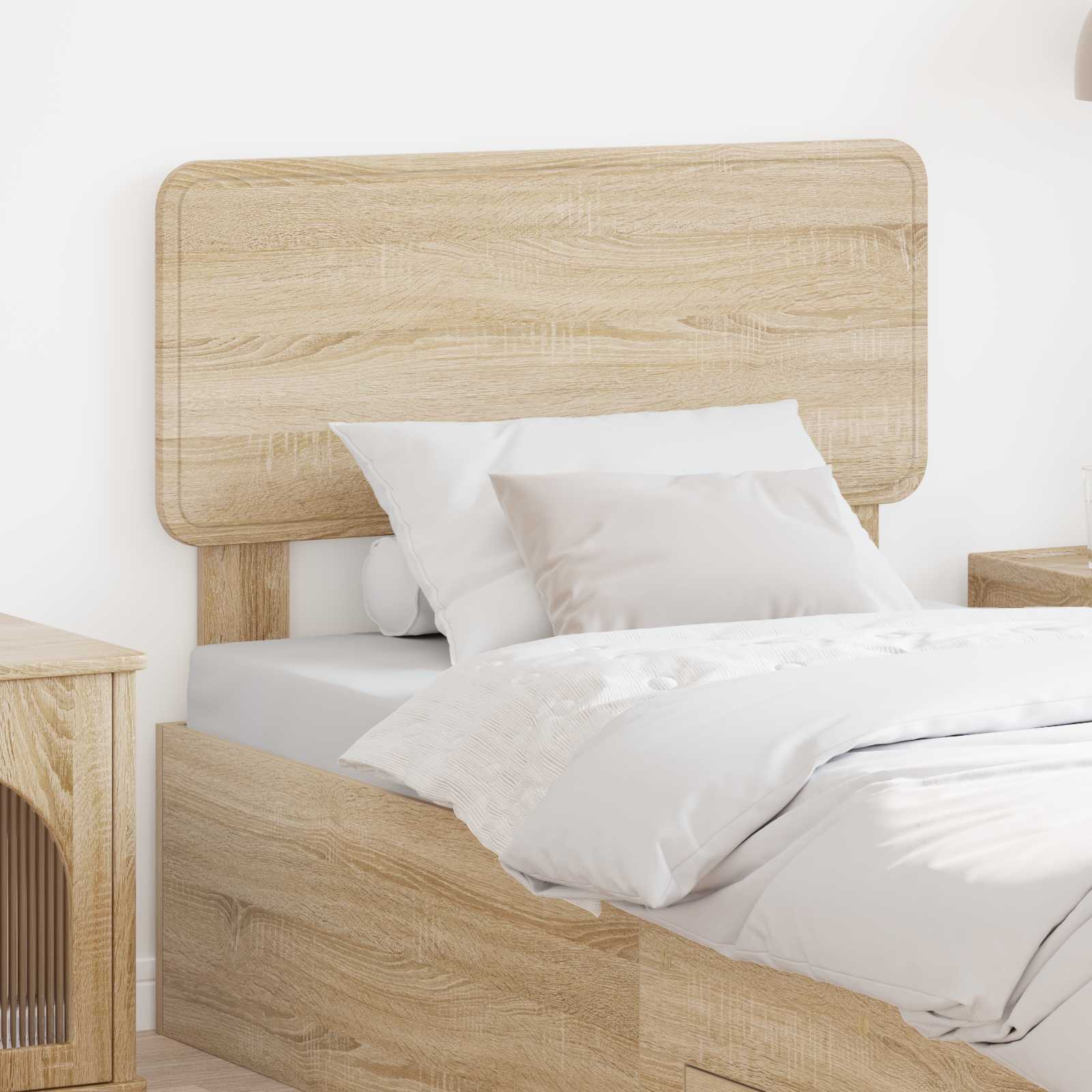Hoofdbord Sonoma Eiken Bewerkt hout – afbeelding 1