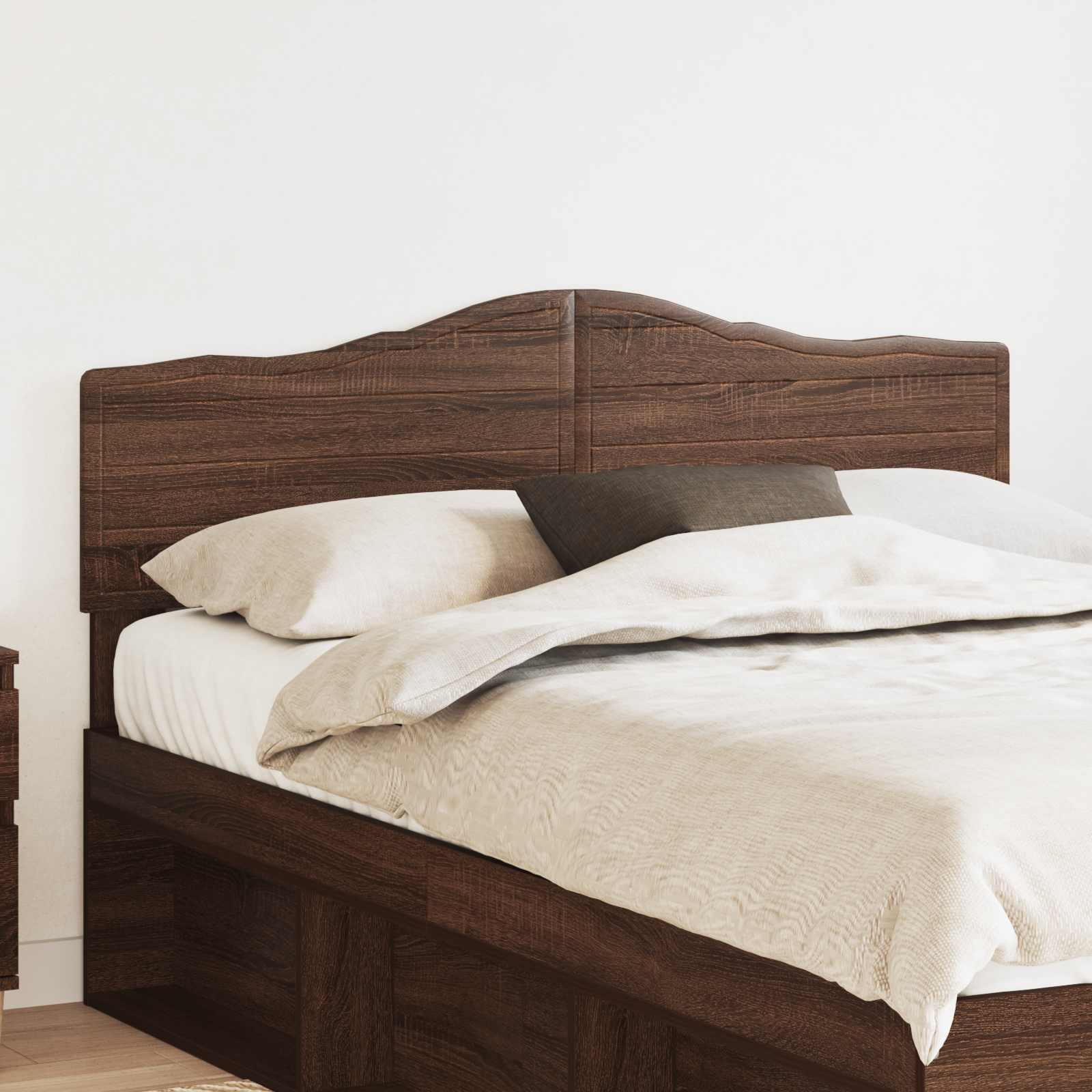 Hoofdbord Bruin Eiken Bewerkt hout – afbeelding 1