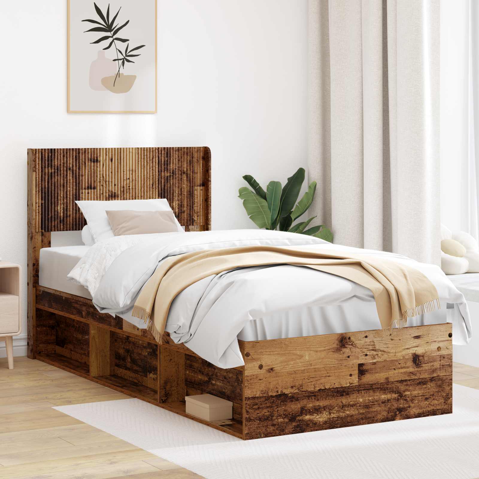 Hoofdbord Oud hout PB – afbeelding 1
