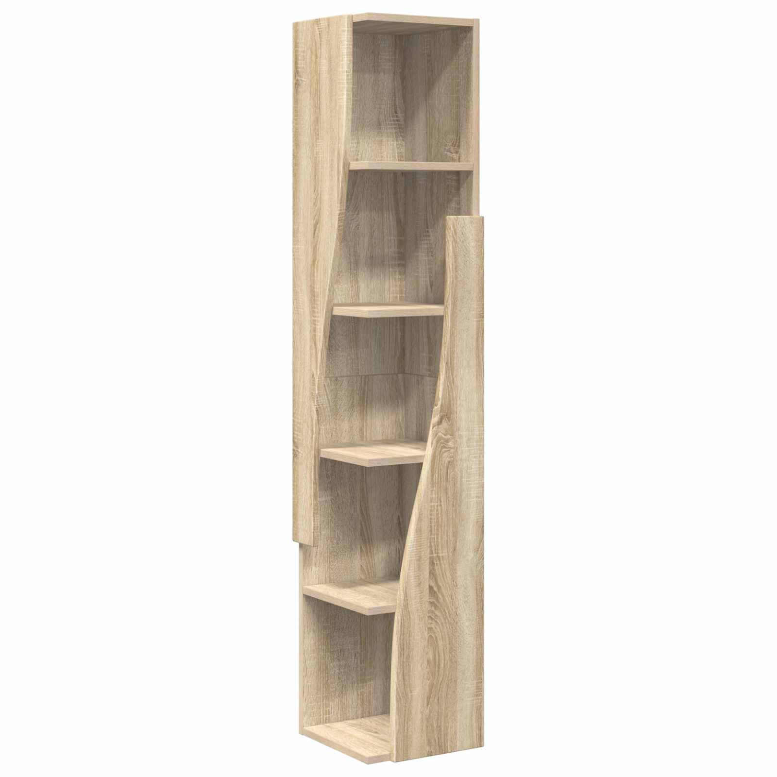 Hoekkast Sonoma Eiken 27,5x27x140cm Bewerkt hout – afbeelding 2