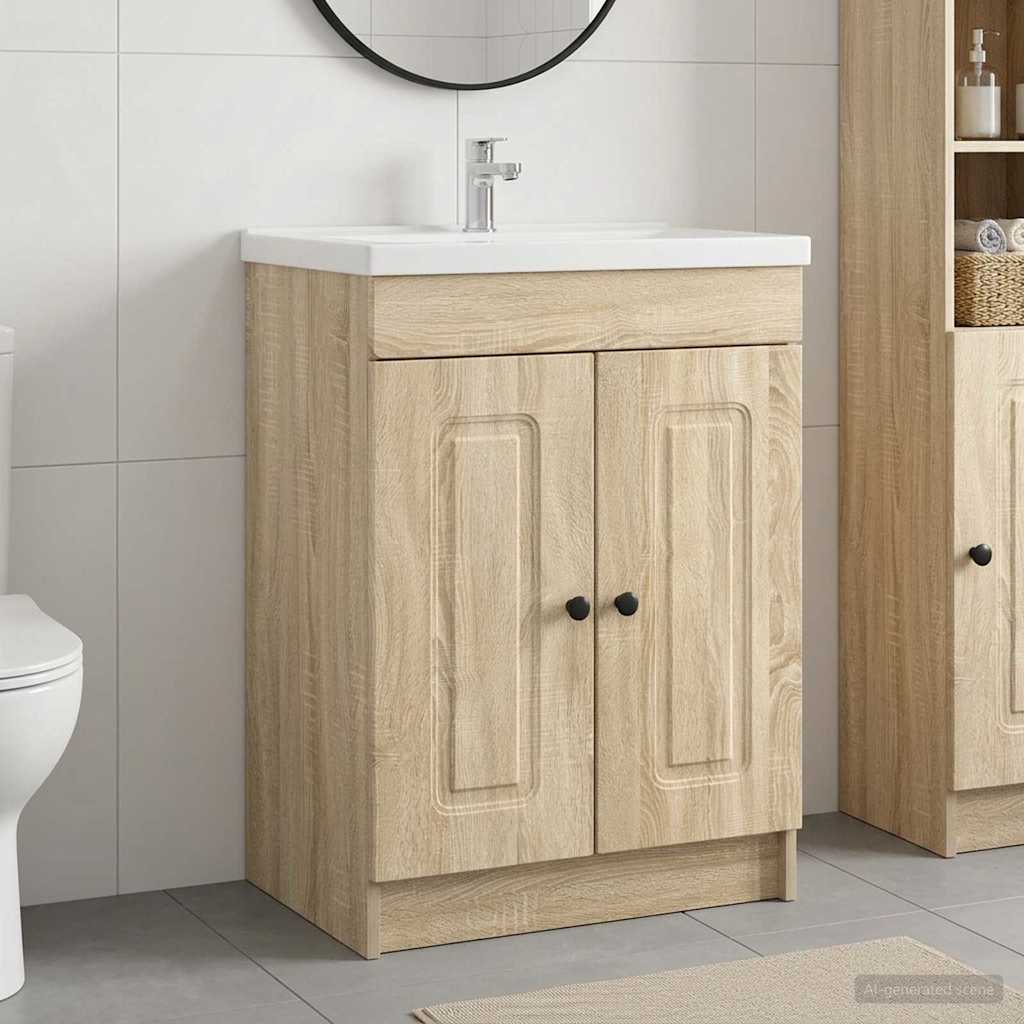 Badkamer onder wastafel kast Sonoma Eiken 78,5 x 37,5 x 81 cm