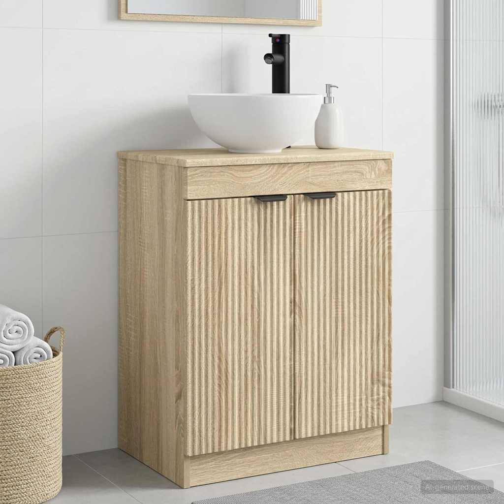 Badkamermeubel met Wasbak Sonoma Eiken 54 x 35 x 83 cm