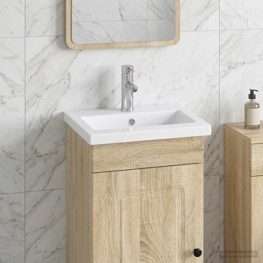 Badkamer Waskom Chroom 42 x 40 x 16,5 cm Metaal