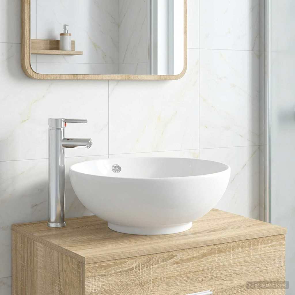Badkamer Waskom Chroom 44 x 44 x 16 cm Metaal