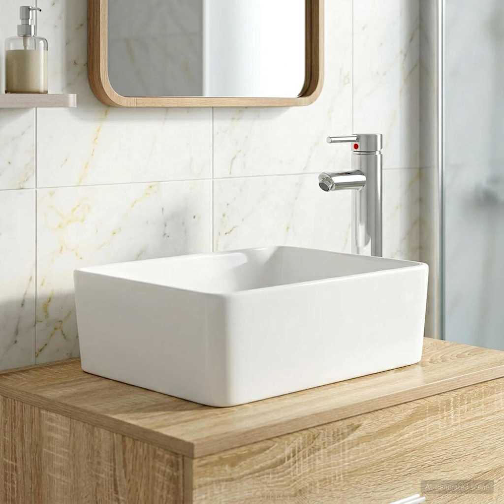 Badkamer Waskom Chroom 40,5 x 30,5 x 13 cm Metaal