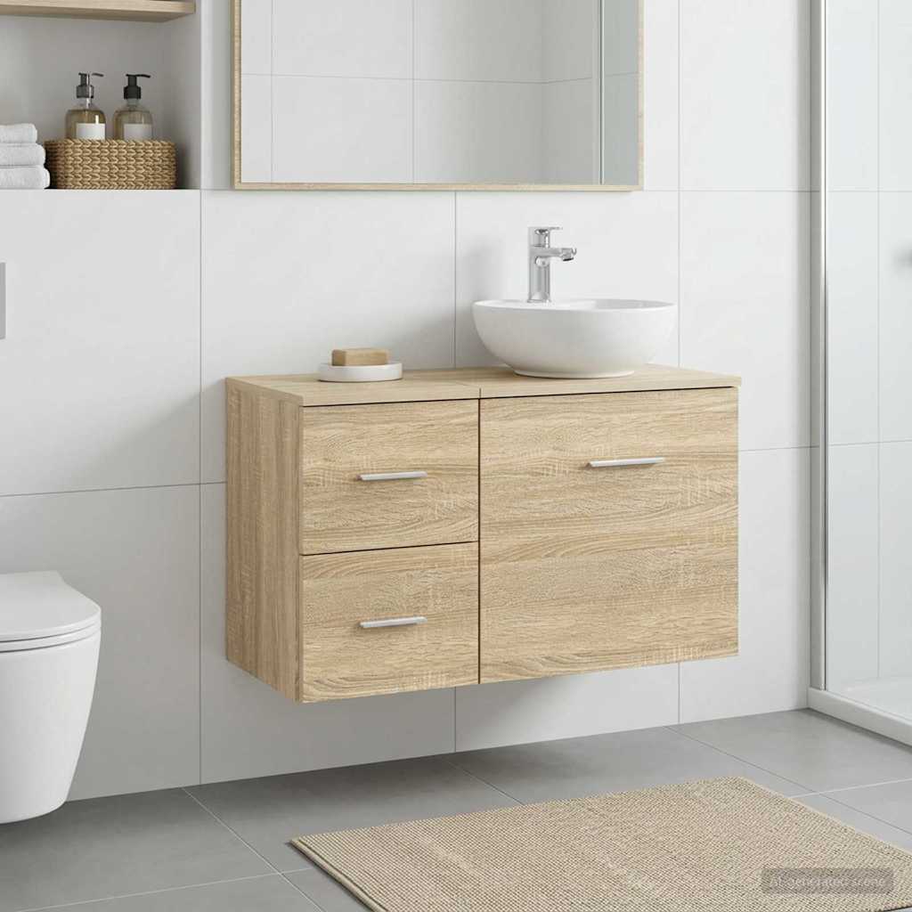Badkamerkast Tussenin Sonoma Eiken 30 x 41 x 50 cm Bewerkt hout