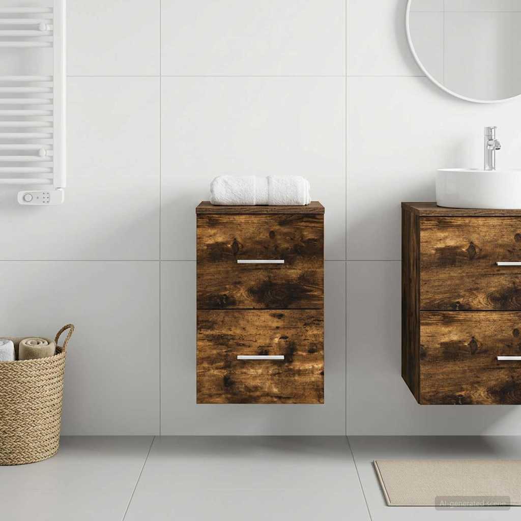 Badkamerkast Tussenin Gerookt eiken 30 x 44,5 x 50 cm – afbeelding 3