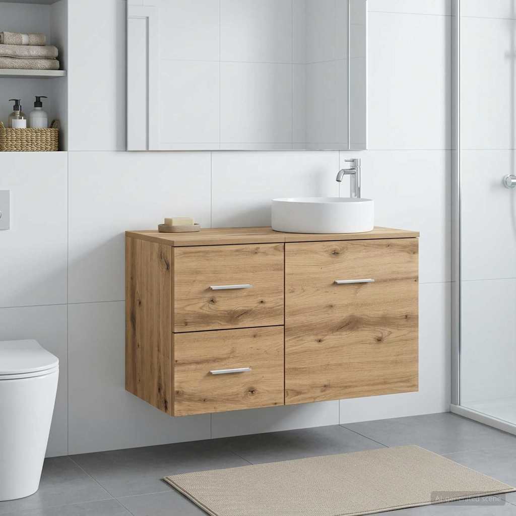 Badkamerkast Tussenin Oud hout 30 x 44,5 x 50 cm Bewerkt hout