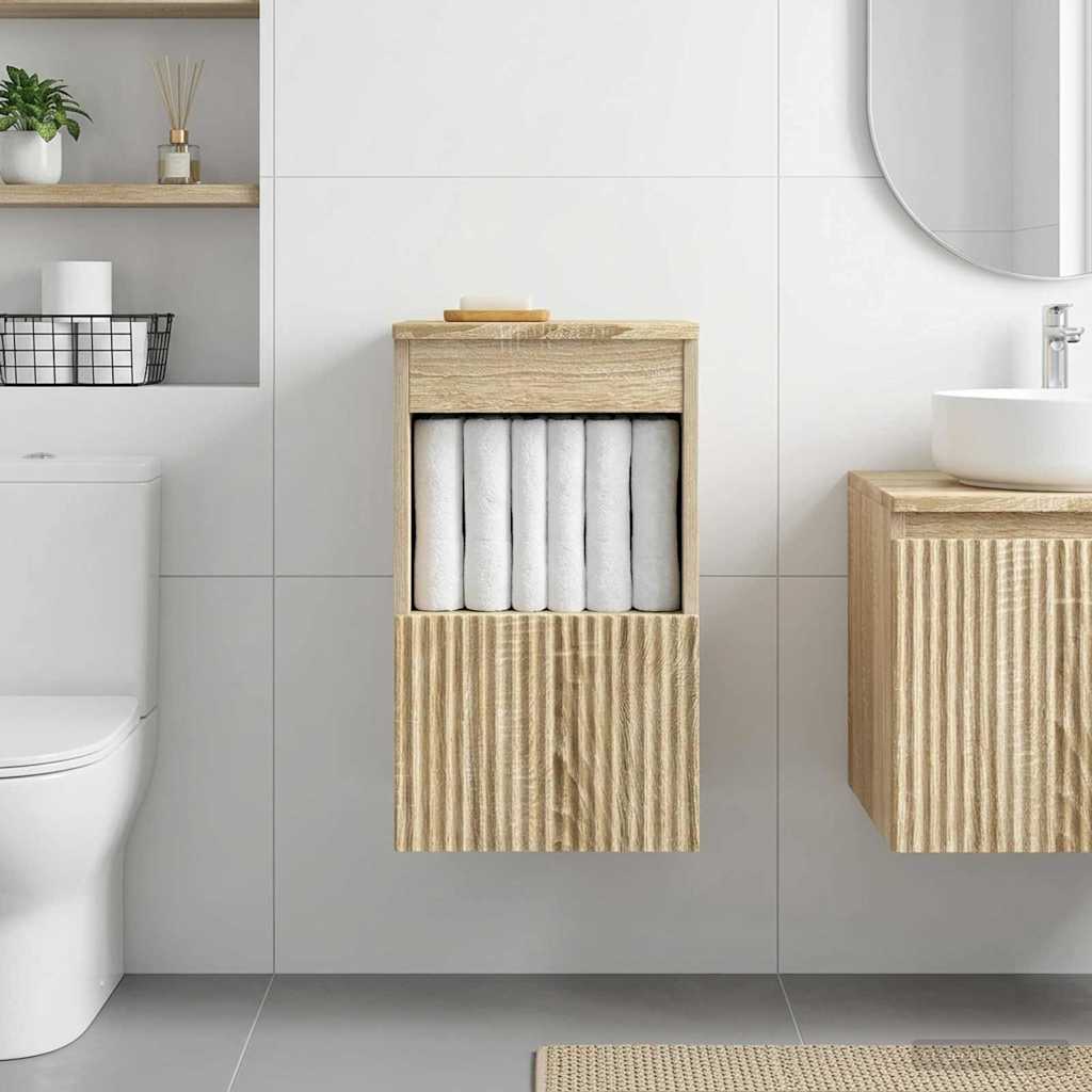 Badkamerkast Sonoma Eiken 30 x 44,5 x 50 cm Bewerkt hout
