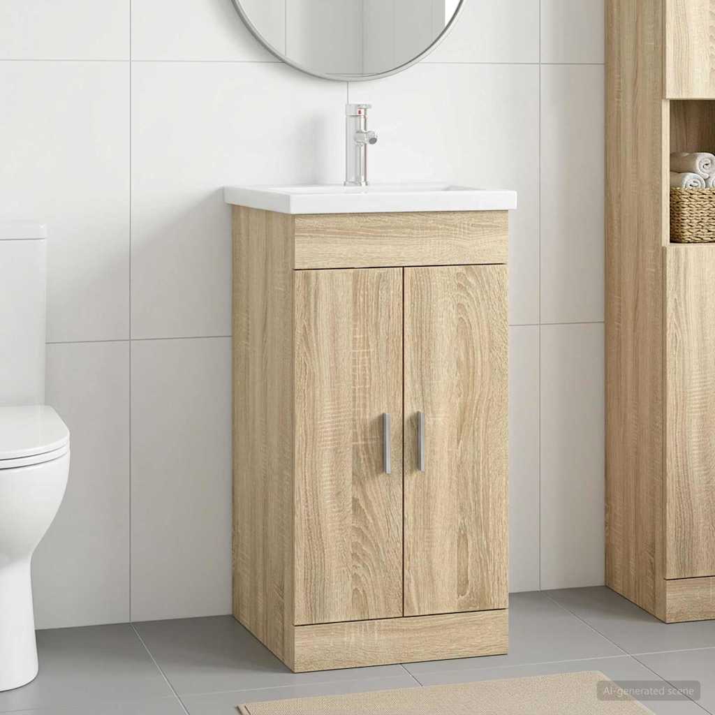 Badkamermeubel met Wasbak Sonoma Eiken 42 x 40 x 84,5 cm