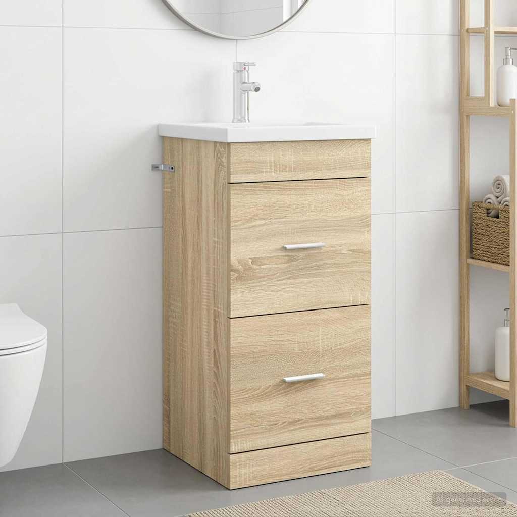 Badkamermeubel met Wasbak Sonoma Eiken 42 x 40 x 84,5 cm