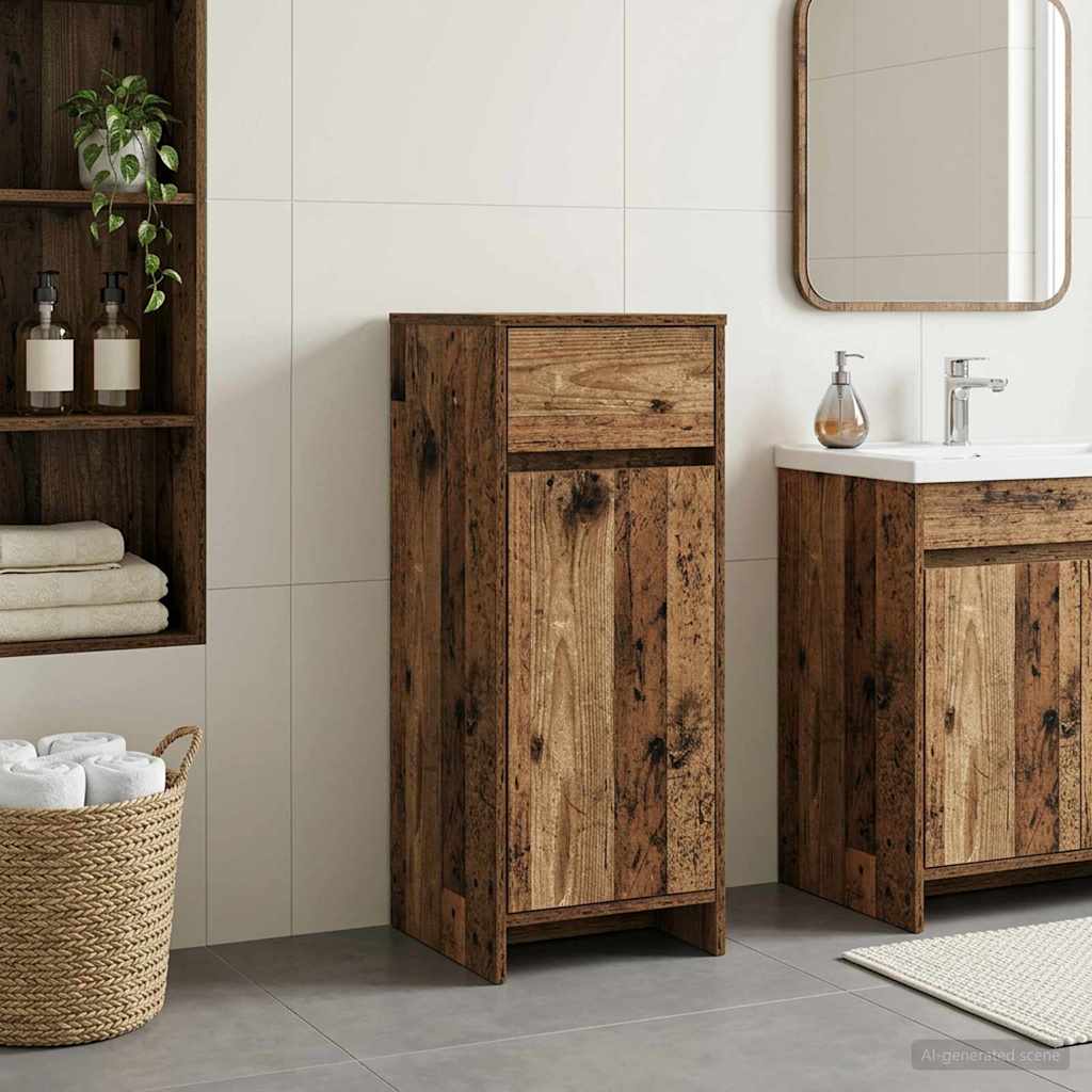 Badkamerkast Oud hout 35 x 36,5 x 85 cm Bewerkt hout