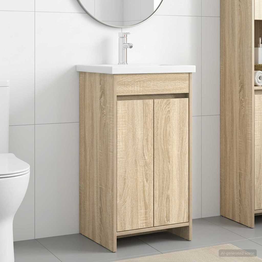 Badkamermeubel met Wasbak Sonoma Eiken 42 x 40 x 84,5 cm