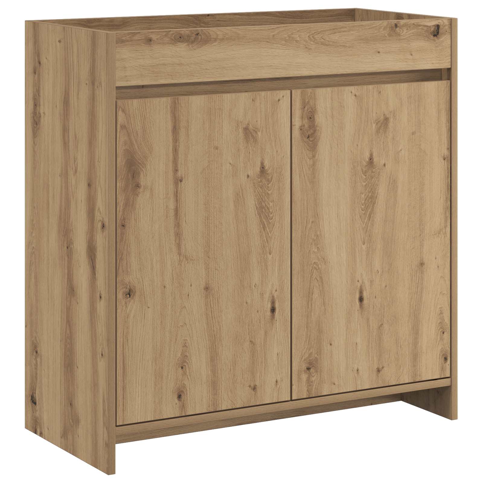 Badkamer Onder Wasbak Kast Artisanaal eiken 78,5 x 37,5 x 81 cm – afbeelding 1