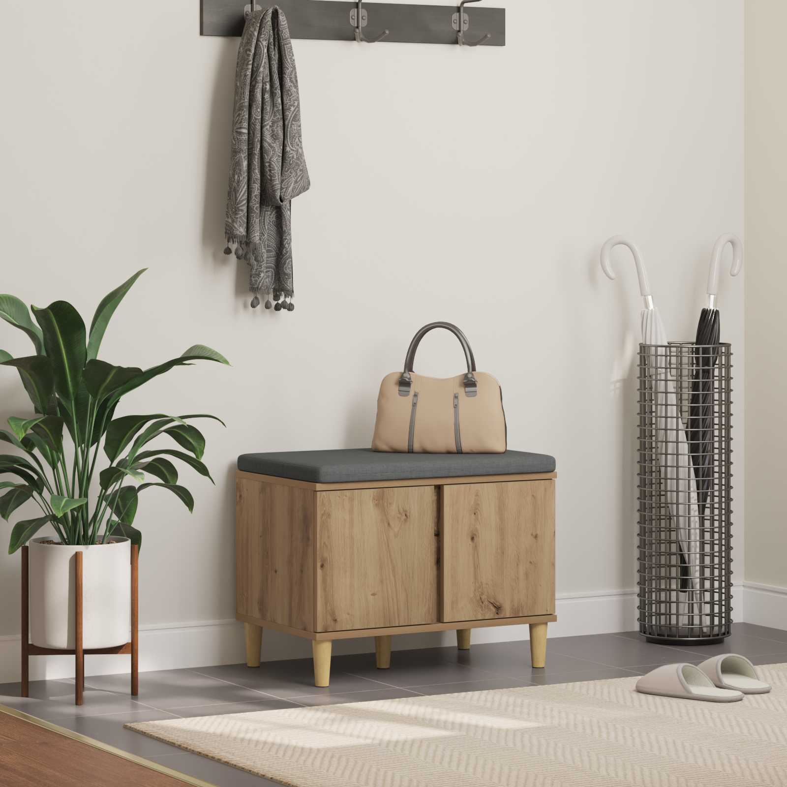 Halbank Artisan Eik 60 x 38 x 46 cm
