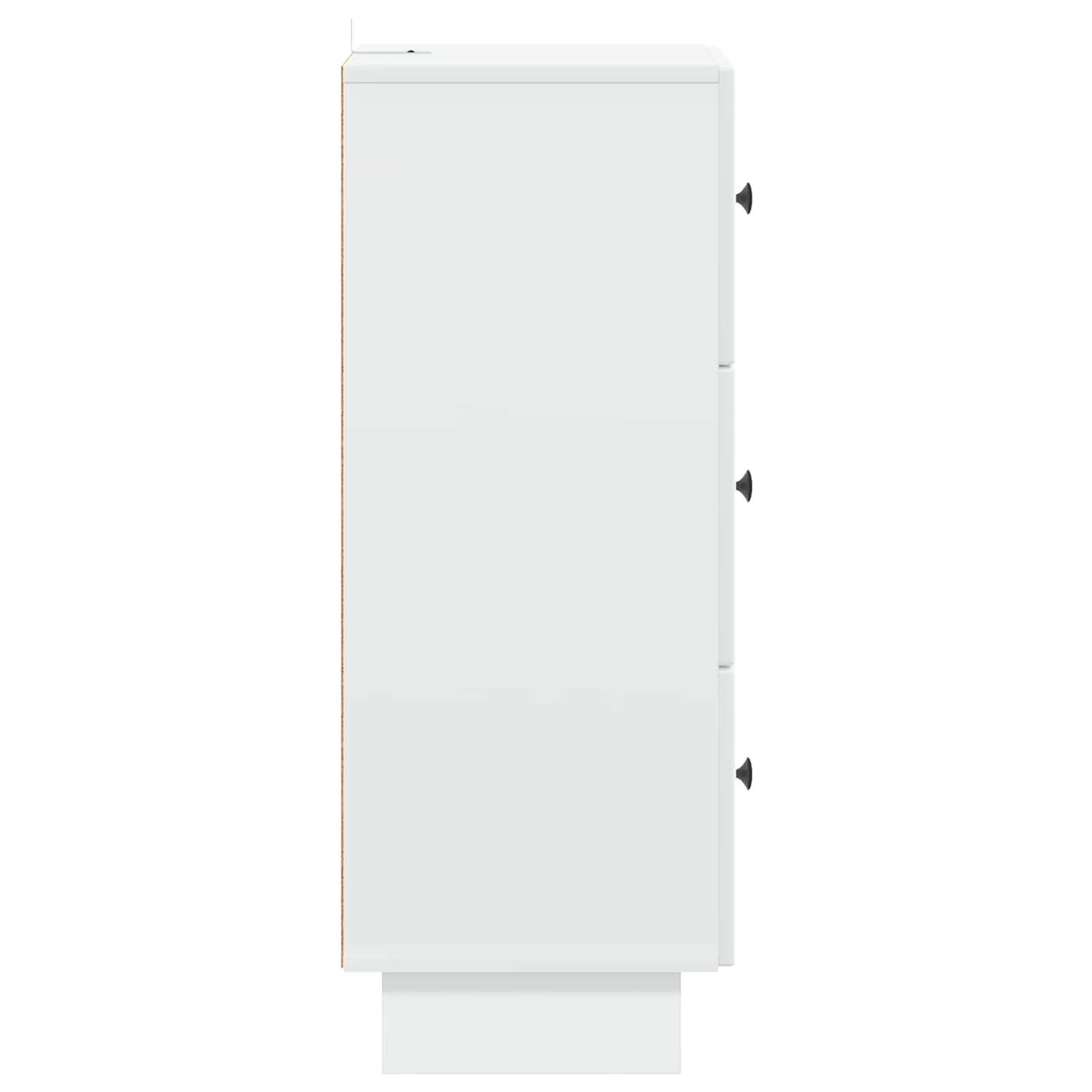 Ladenkast Wit 33 x 34,5 x 90 cm Bewerkt hout – afbeelding 7
